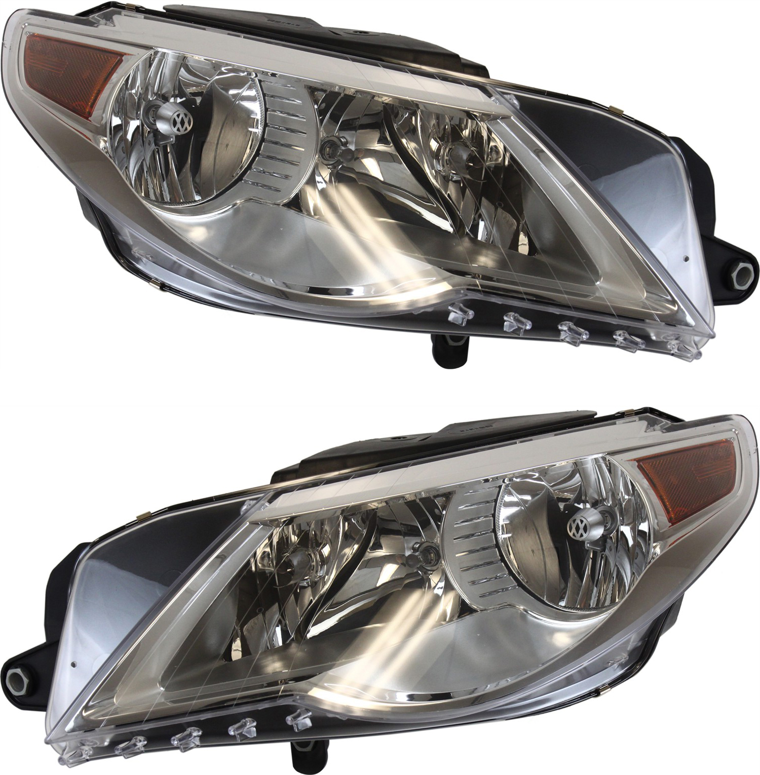 AM PASSAT CC 09-10 HEAD LAMP RH AND LH Assembly Halogen From VIN 9530001 SKU SET REPV100155 Partslink VW2502139 VW2503139 OEM 3C8941005F 3C8941006F