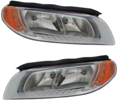 AM S80 XC70-08-11 V70-08-10 HEAD LAMP RH AND LH Assembly Halogen SKU SET REPV100161 Partslink VO2503123 VO2502123 OEM 312143563-312143555