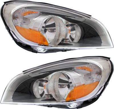 AM S60-11-13 HEAD LAMP RH AND LH Assembly Halogen SKU SET REPV100165 Partslink VO2503132 VO2502132 OEM 313830713-313830705
