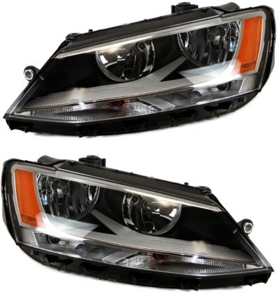 AM JETTA 11-16 HEADLIGHT RH AND LH Assembly Halogen Sedan SKU SET REPV100193 Partslink VW2502146 VW2503146 OEM 5C7941005-5C7941006