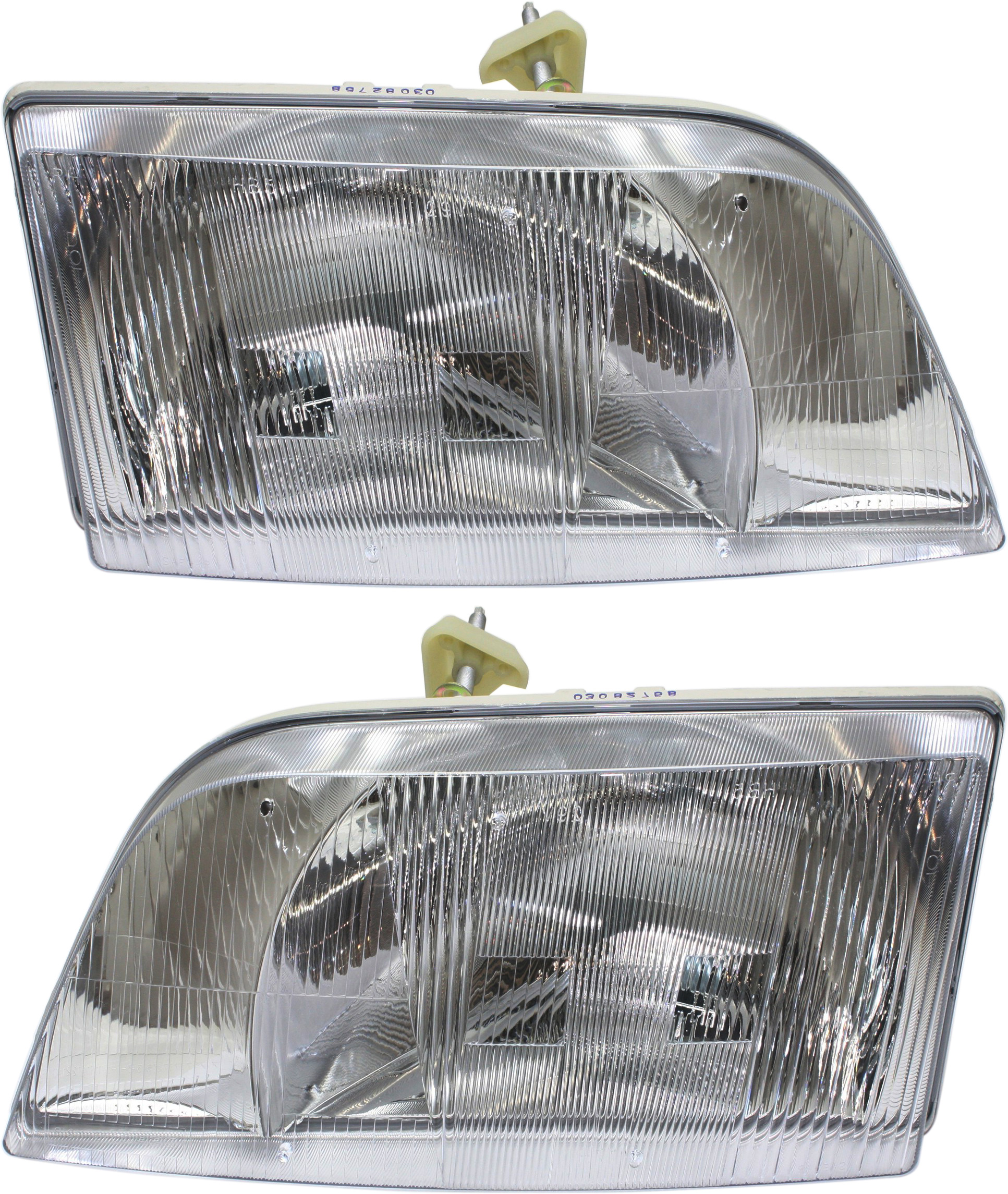 AM VN SERIES HD TRUCK 98-11 HEAD LAMP RH AND LH Lens and Housing SKU SET REPV100305HD Partslink VO2519105 VO2518105 OEM 8082041-8082040