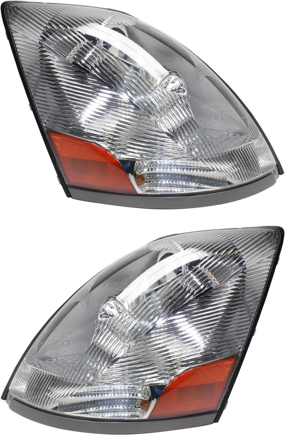 AM VT 06-10 HEAD LAMP RH AND LH Assembly Chrome Interior SKU SET REPV100307HD OEM 82329590-82329592