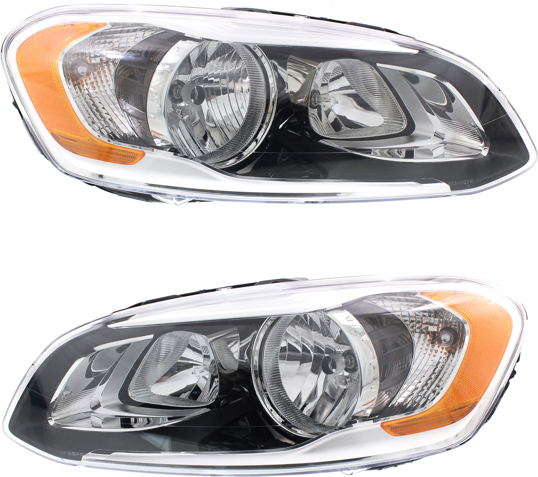 AM XC60-14-16 HEAD LAMP RH AND LH Assembly Halogen CAPA SKU SET REPV100323Q Partslink VO2503142C VO2502142C OEM 313581142-313581134