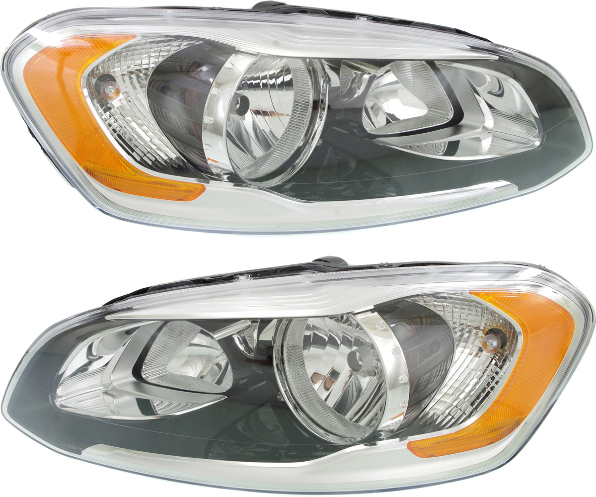 AM XC60-14-17 HEAD LAMP RH AND LH Assembly Halogen SKU SET REPV100323 Partslink VO2503142 VO2502142 OEM 313581142-313581134