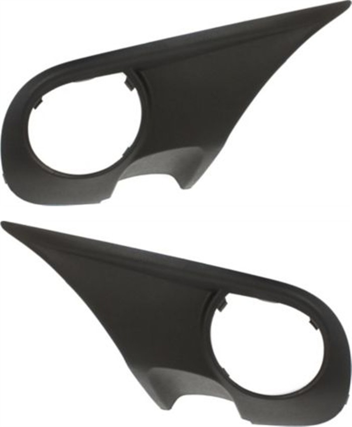 AM TOUAREG 08-10 FRONT FOG LAMP MOLDING RH AND LH Textured SKU SET REPV108603 Partslink VW1039114 VW1038114 OEM 7L6853664H 7L6853663H