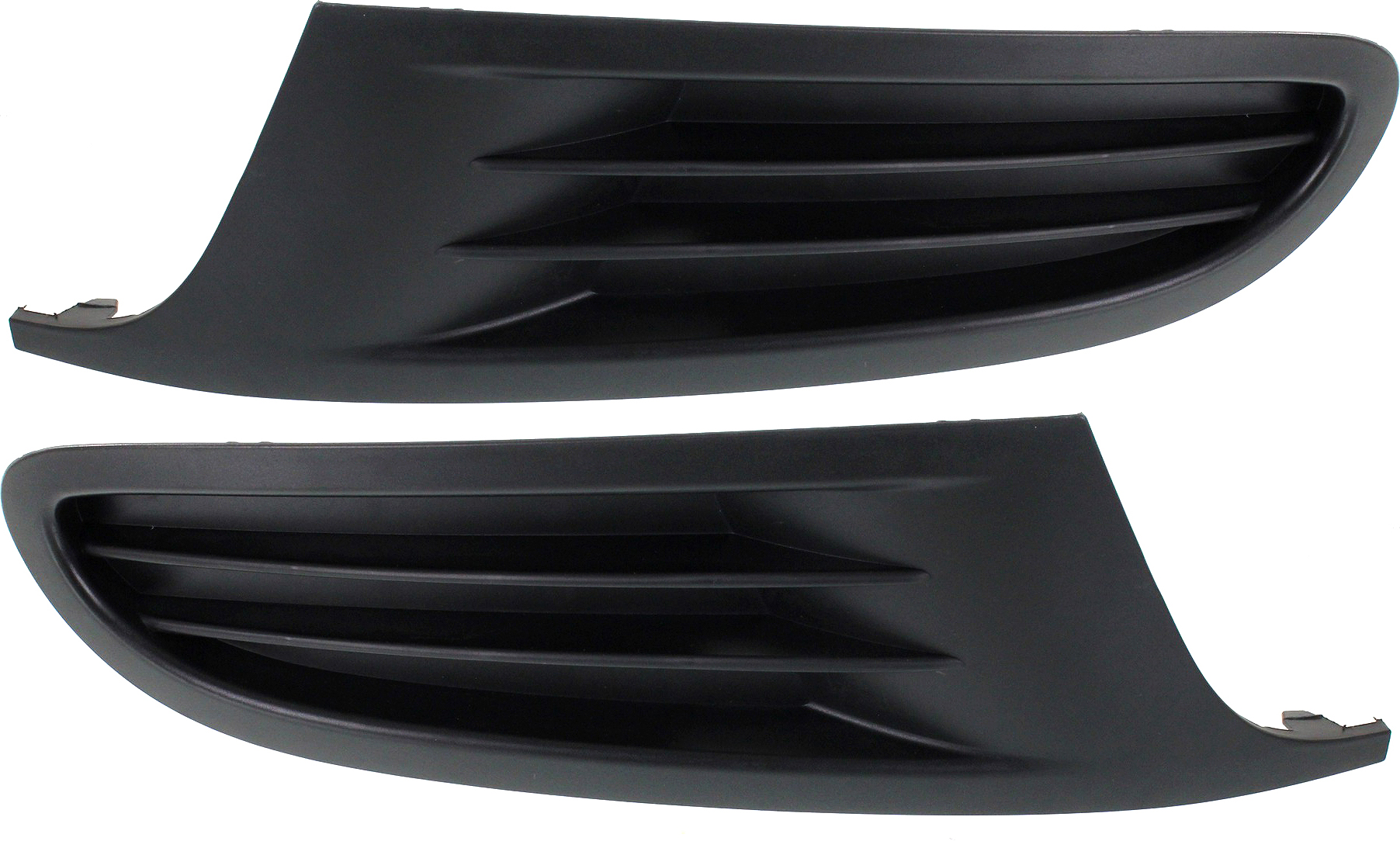 AM GOLF 10-14 GOLF R 12-13 FRONT FOG LAMP COVER RH AND LH Textured Dark Gray w o fog light hole SKU SET REPV108609 Partslink VW1039118 VW1038118 OEM 5K0853666A9B9-5K0853665A9B9