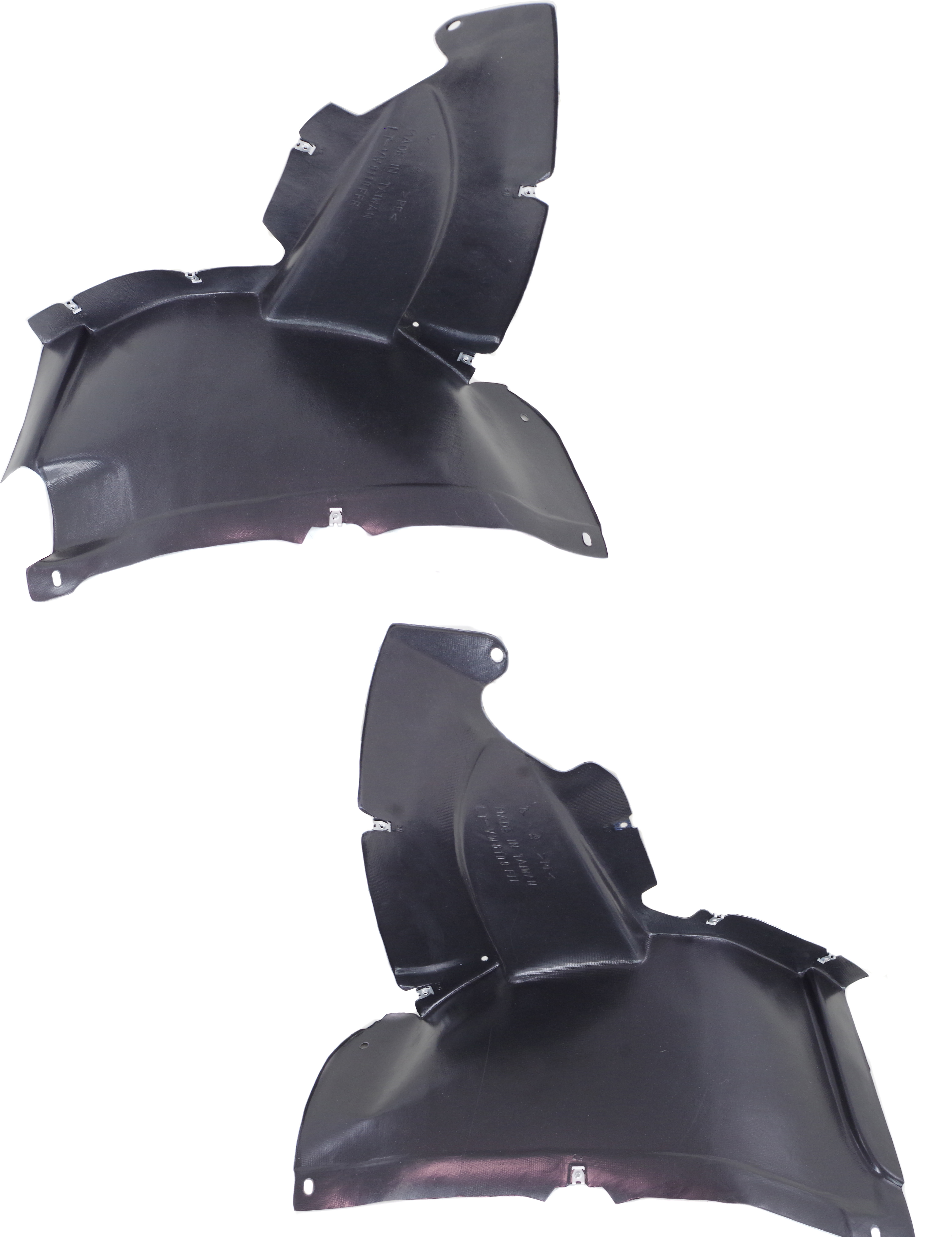 AM PASSAT CC 13-17 FRONT FENDER LINER RH and LH Front Section SKU SET REPV222149 Partslink VW1248127 VW1249127 OEM 3C8805911D 3C8805912B