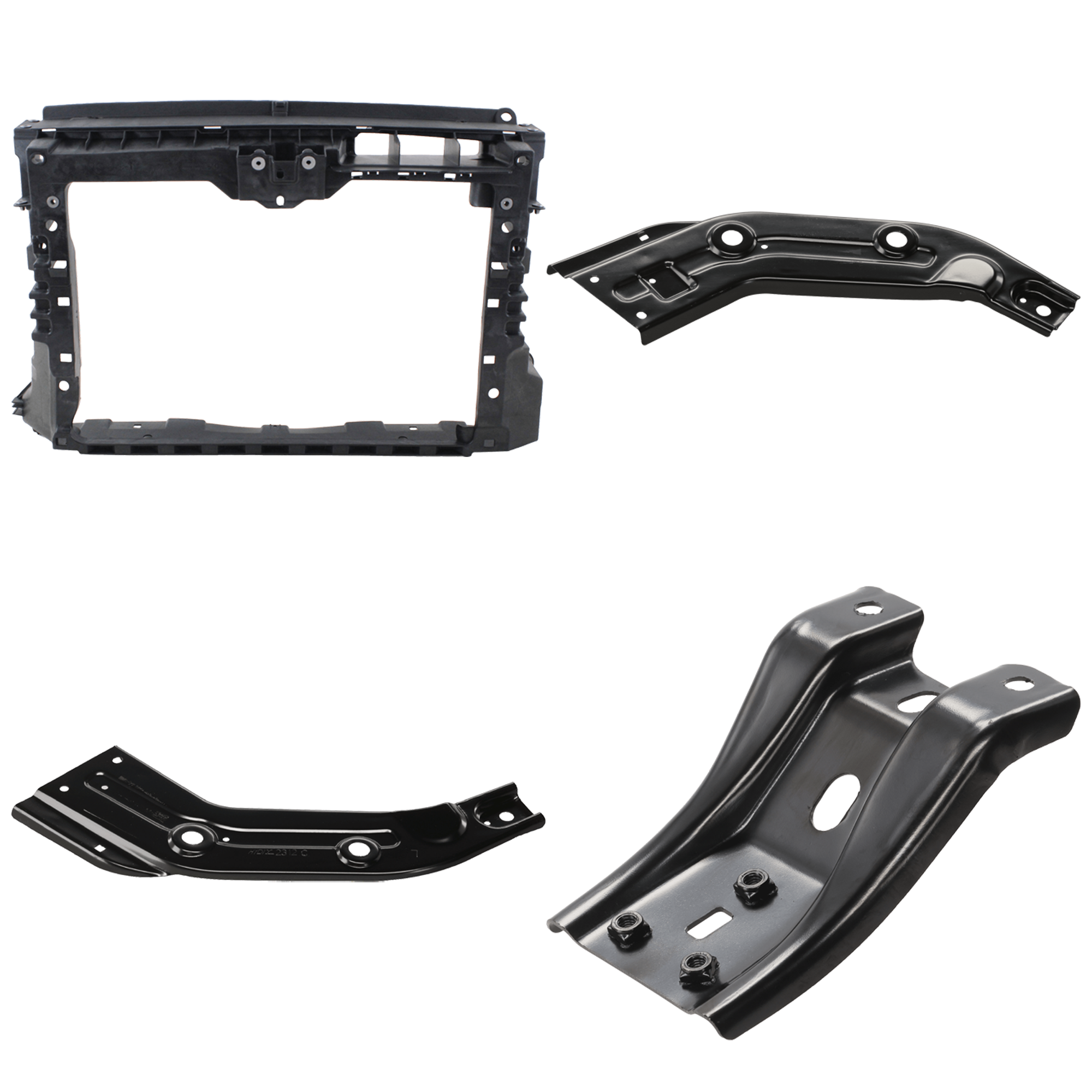 AM PASSAT 12-15 RADIATOR SUPPORT Assembly Plastic with Steel includes Radiator Support Center RH and LH Radiator Support Side Panel Set of 4 SKU SET REPV250110