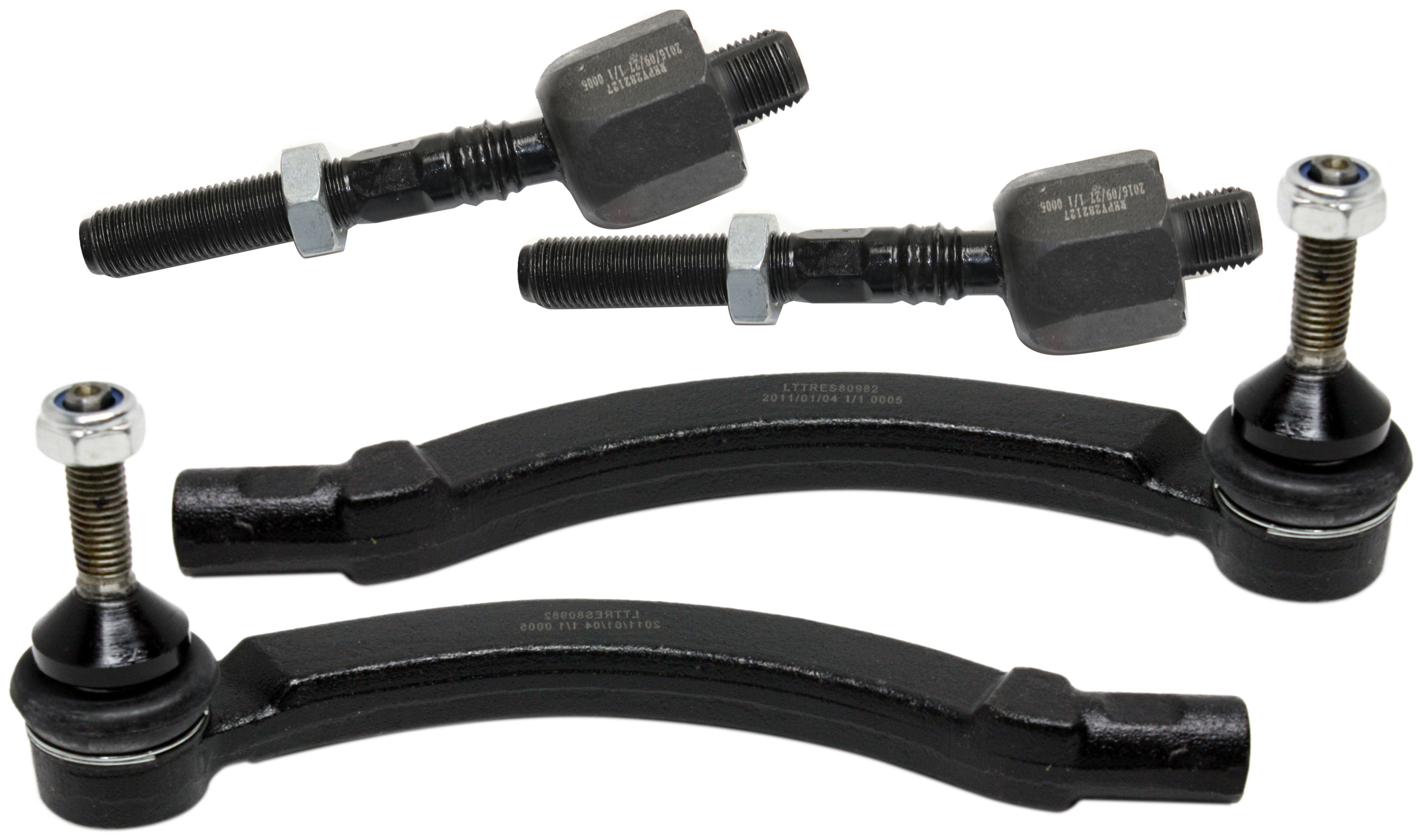 AM S60-04-09 FRONT TIE ROD END RH AND LH Inner and Outer SKU SET REPV282106-4 OEM 274175-274496-1015758-2741759