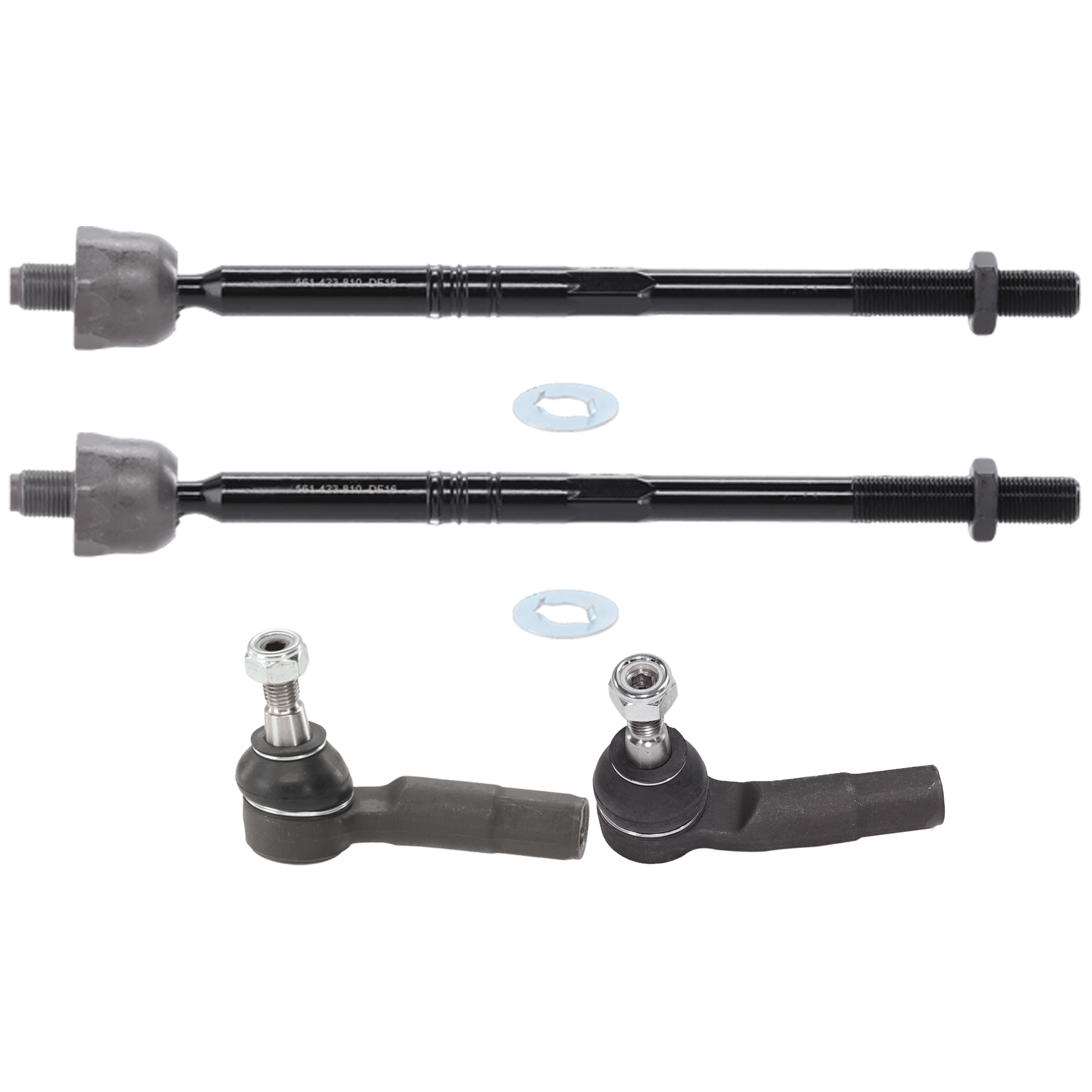 AM BEETLE 12-19 FRONT TIE ROD RH AND LH Inner and Outer SKU SET REPV282129-4A OEM 1K0423811G 2693427-4012090-401