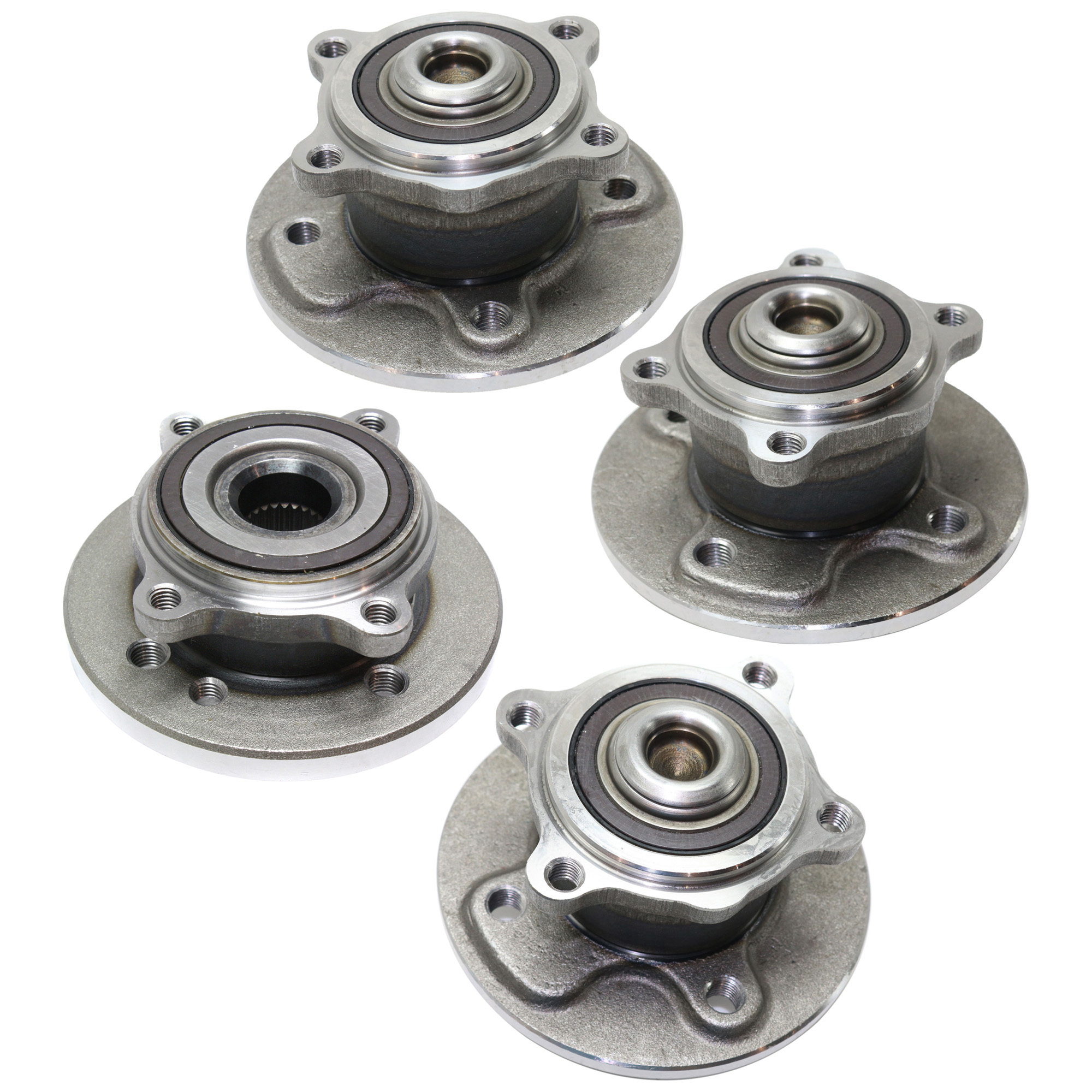 AM COOPER 02-06 FRONT AND REAR HUB ASSEMBLY RH AND LH 4 Studs SKU SET REPV283704-4 OEM 31226756889-33416756830