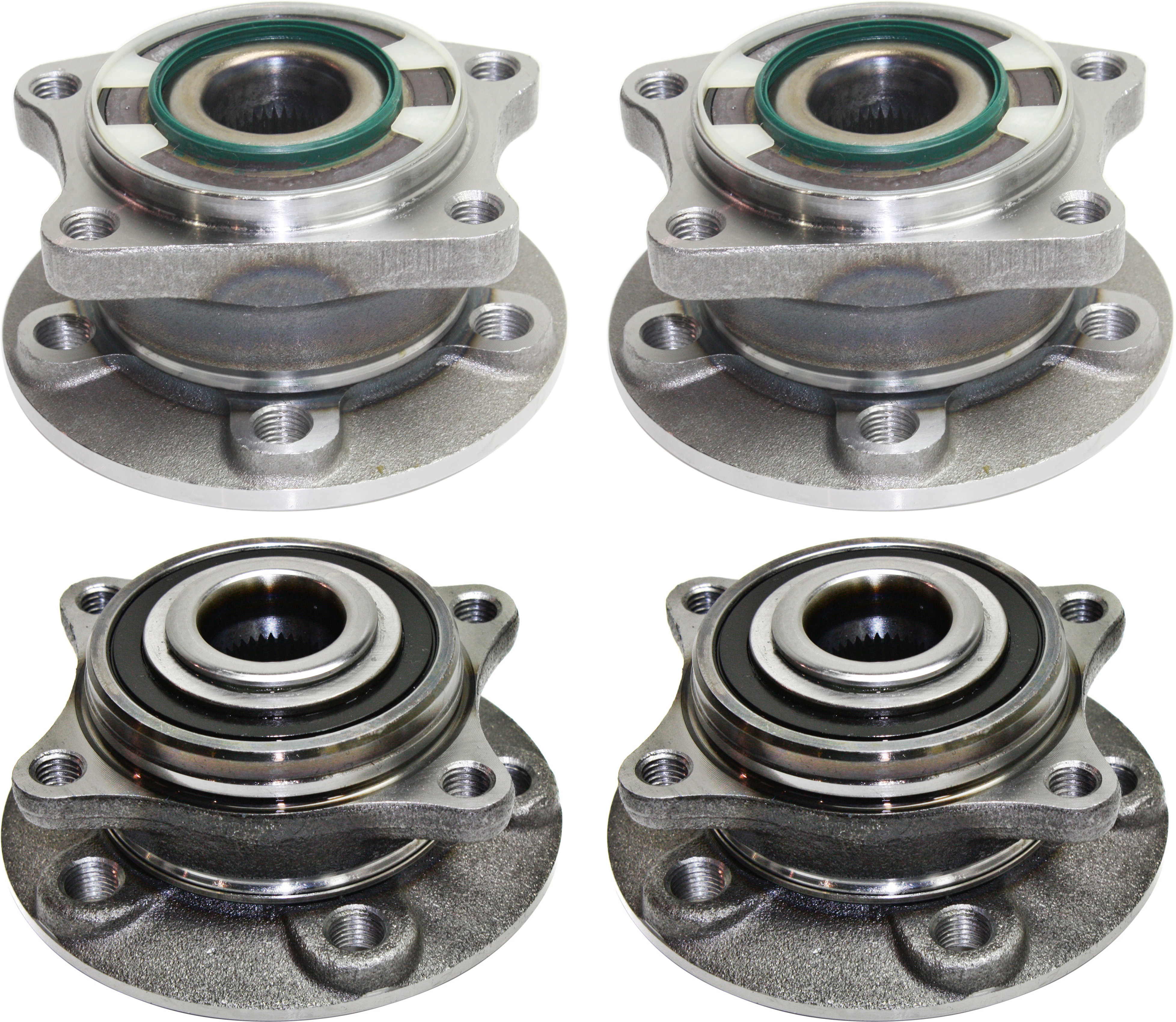 AM S60-02-09 S80-04-06 FRONT AND REAR HUB ASSEMBLY RH AND LH 5 Lugs 5 x 4.25 in. Bolt Pattern AWD SKU SET REPV283708-4 OEM 22649-274298-513194-516193-713