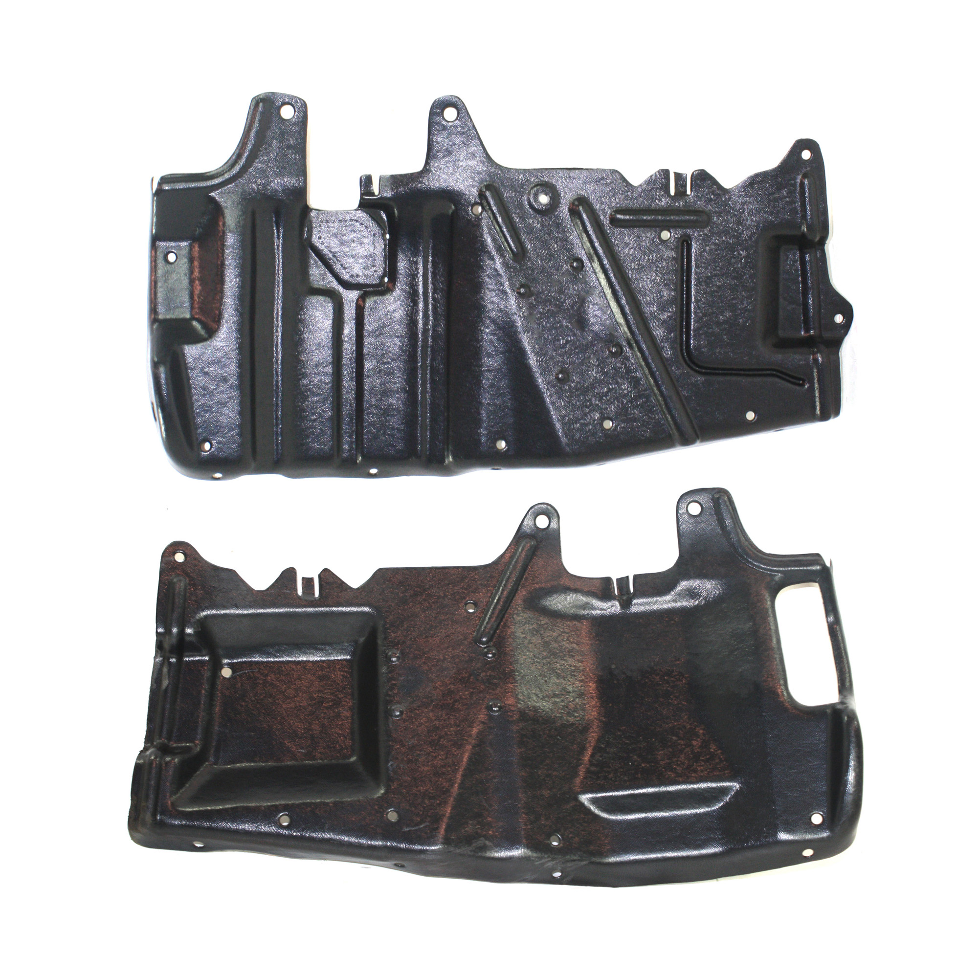 AM S40 V40-00-04 ENGINE SPLASH SHIELD RH AND LH Under Cover SKU SET REPV310106 Partslink VO1228103 VO1228102 OEM 308896505-308896497