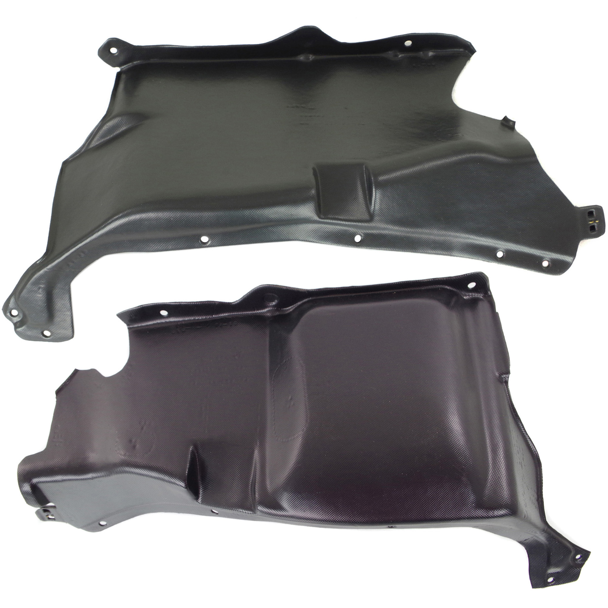AM NEW BEETLE 98-05 ENGINE SPLASH SHIELD Under Cover RH and LH 2.0L Eng. Hatchback SKU SET REPV310130 Partslink VW1228127 VW1228124 OEM 1C0825250C 1C0825245E