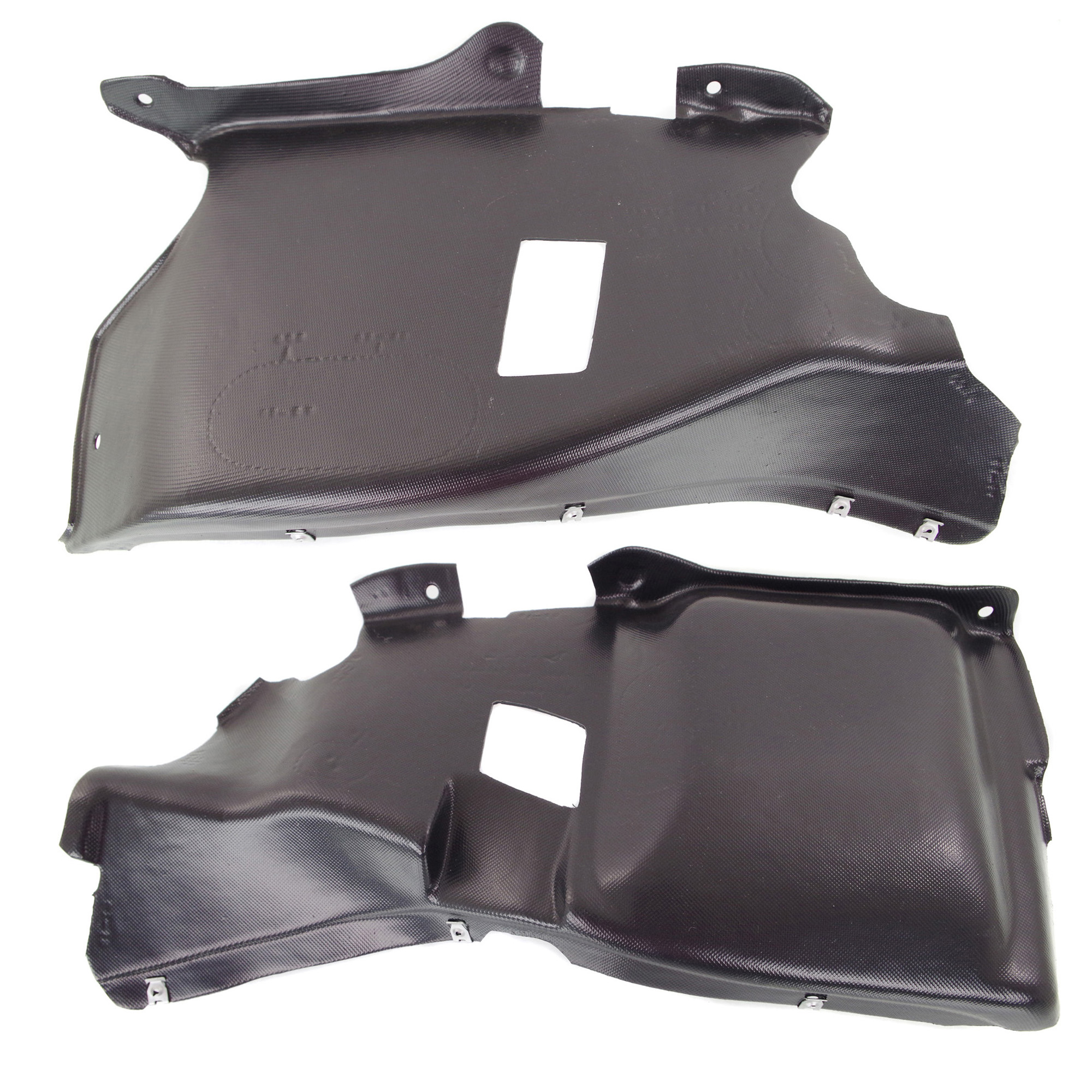 AM BEETLE 03-05 ENGINE SPLASH SHIELD Set of 2 SKU SET REPV310134 Partslink VW1228128 VW1228129 OEM 1Y0825245D 1Y0825250G 1Y082525