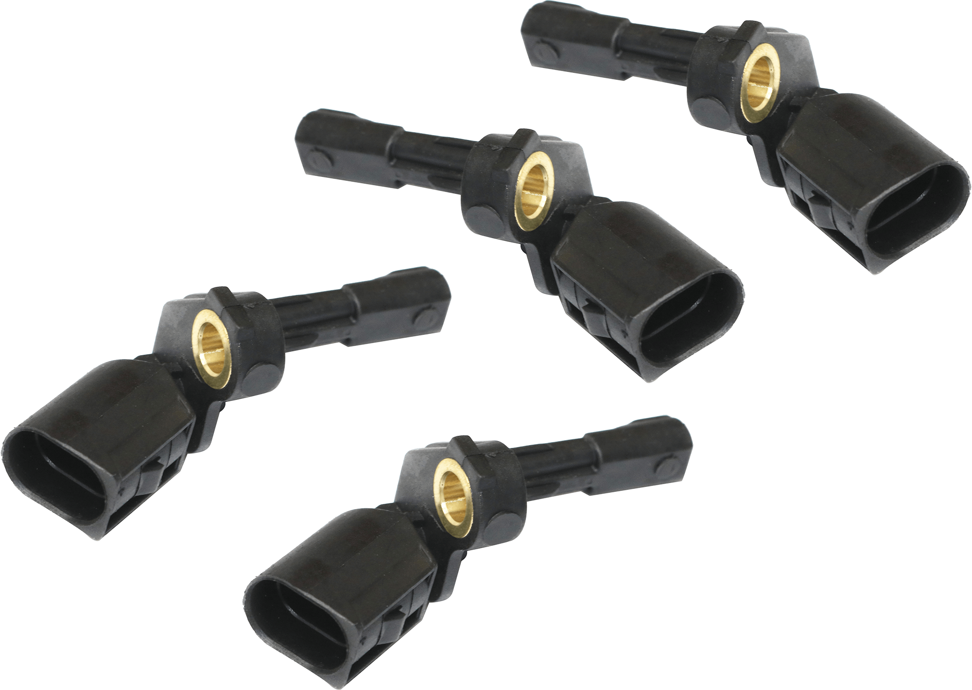 AM PASSAT 06-18 EOS 07-16 REAR ABS SPEED SENSOR RH AND LH 2 Male Terminals Blade Type Set of 4 SKU SET REPV310813 E OEM 71886-531146-695963-725293-844