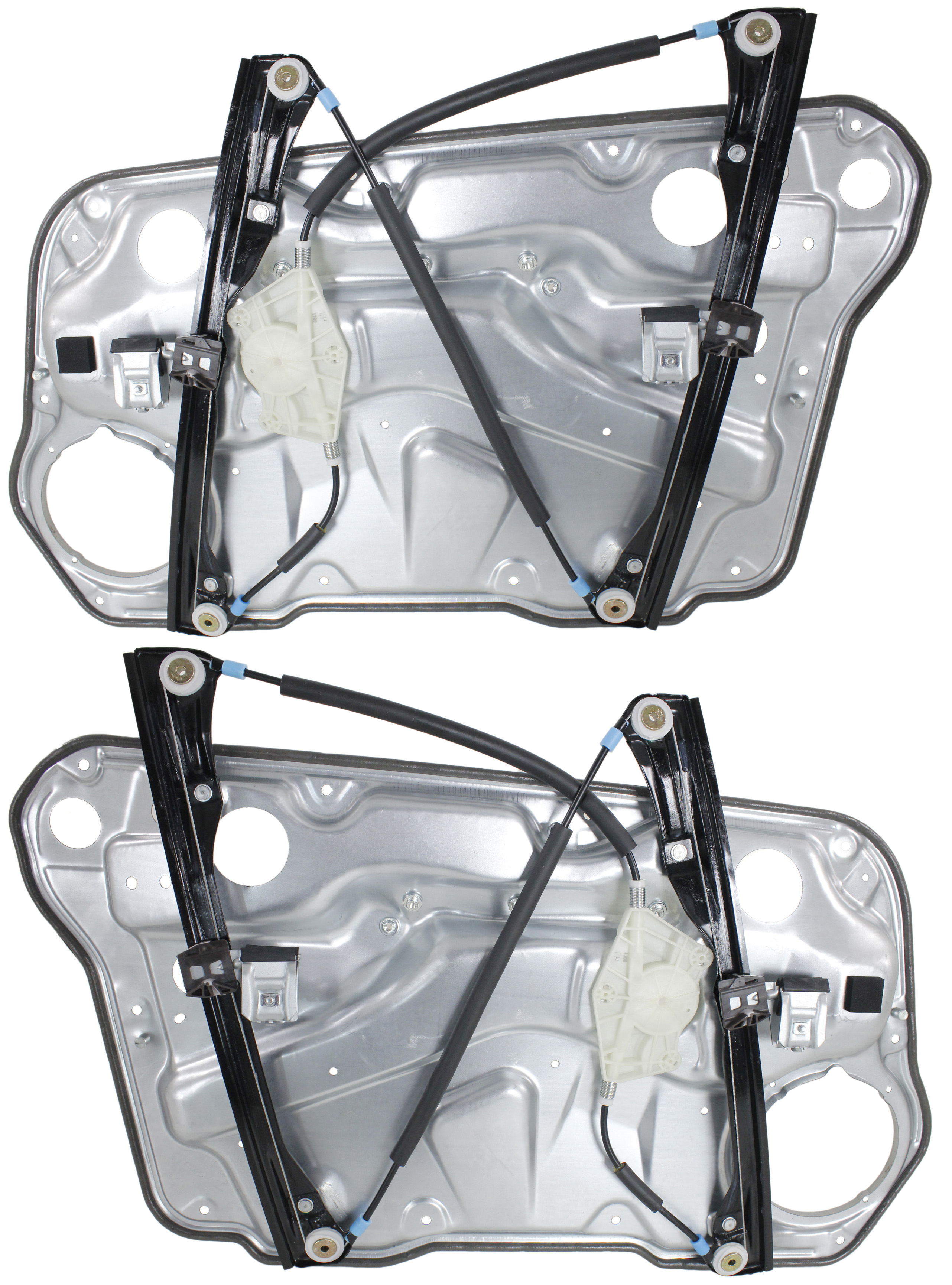 AM GOLF 99-06 JETTA 99-05 FRONT WINDOW REGULATOR RH AND LH Power w o Motor w Panel 4 Door SKU SET REPV462939 OEM 1J4837462H 1J4837461H
