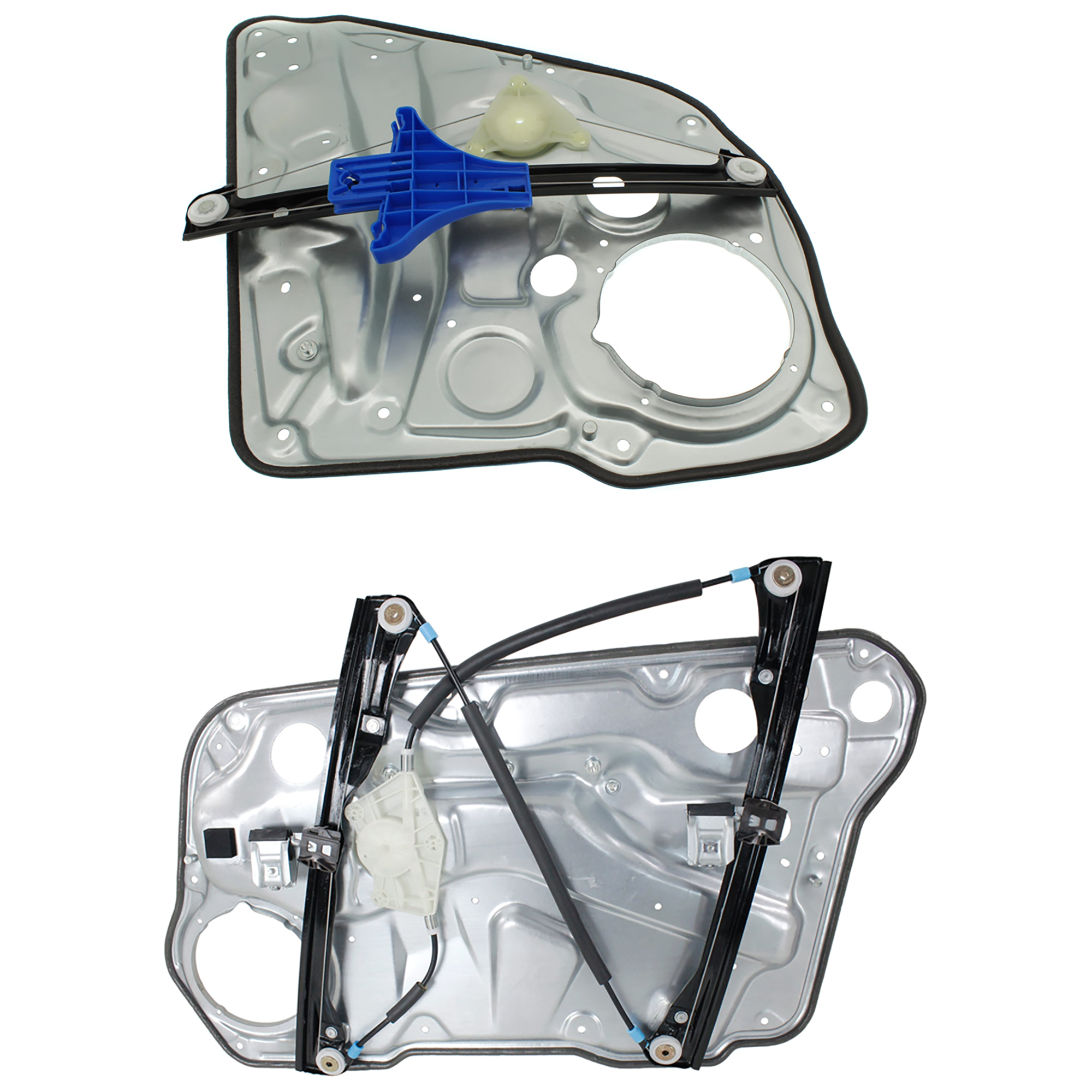 AM JETTA 99-05 FRONT AND REAR WINDOW REGULATOR LH Power w o Motor w Panel 4 Door A4 Body SKU SET REPV462940 A Partslink VW1550105 OEM 1J4837461H 1J5839461A