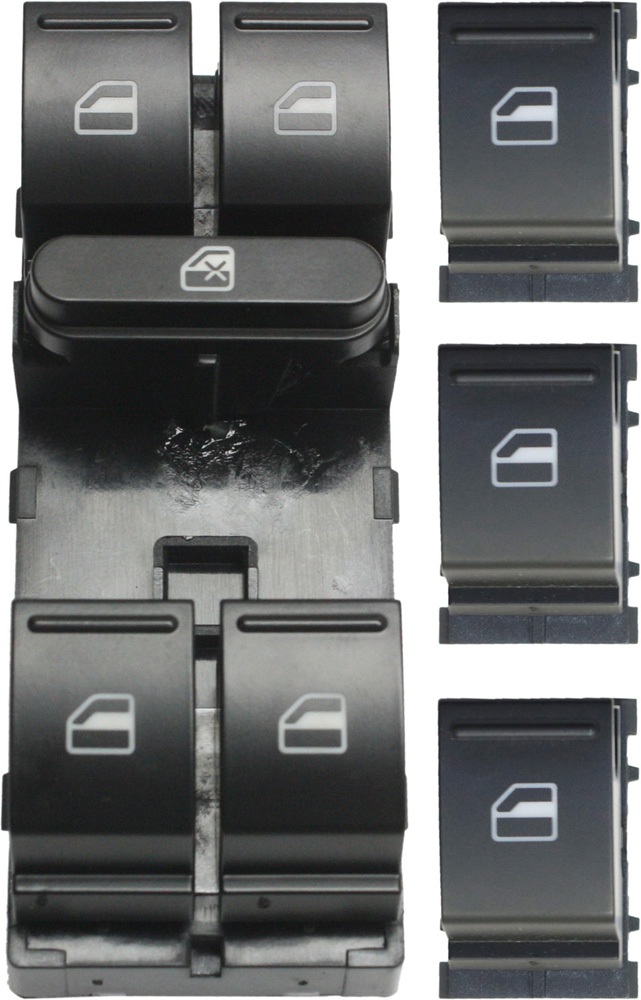AM JETTA 05-18 FRONT AND REAR WINDOW SWITCH RH AND LH Set of 4 SKU SET REPV505210-4 OEM 1F09598553X1-1F0959855REH 1S13