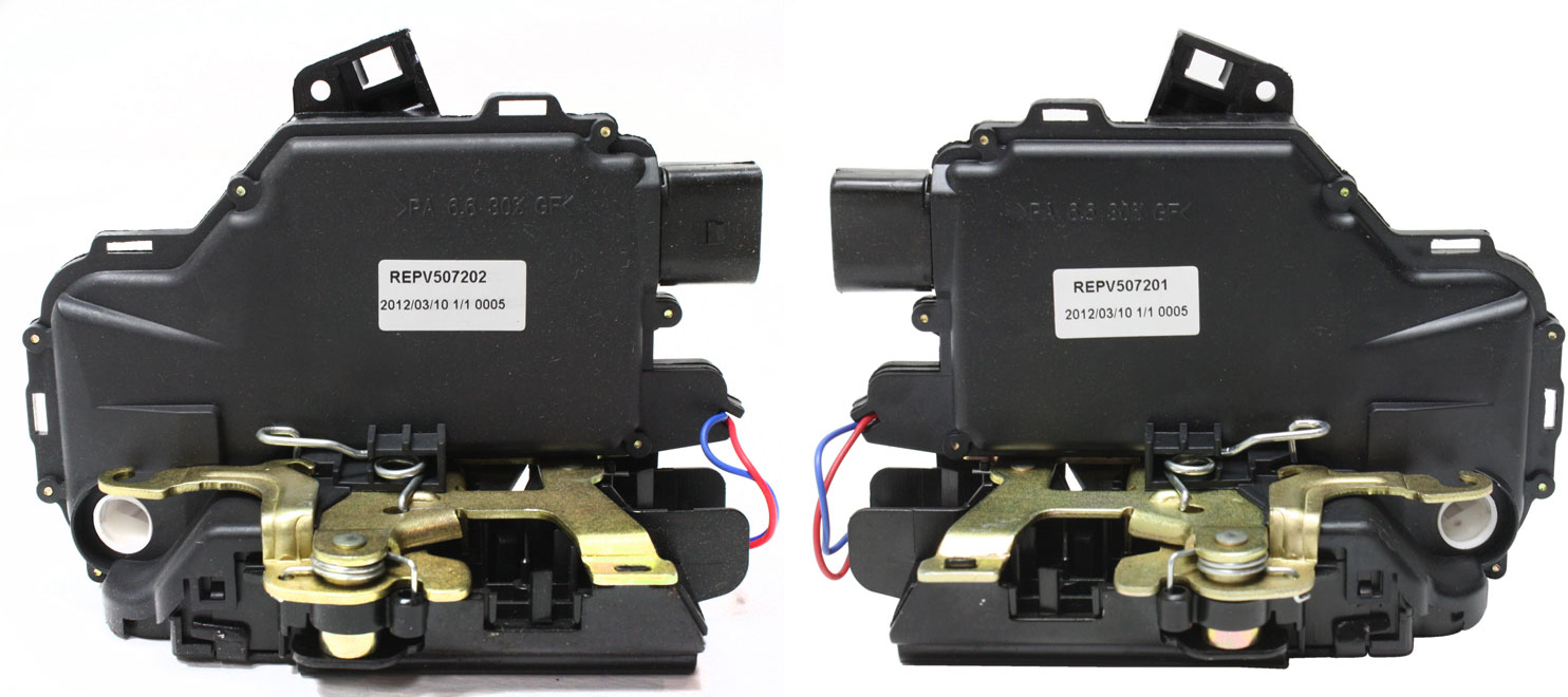 AM GOLF 99-06-10-10 JETTA 99-10 FRONT DOOR LOCK ACTUATOR RH AND LH SKU SET REPV507202-2 OEM 3B1837015AS 3B1837016CF