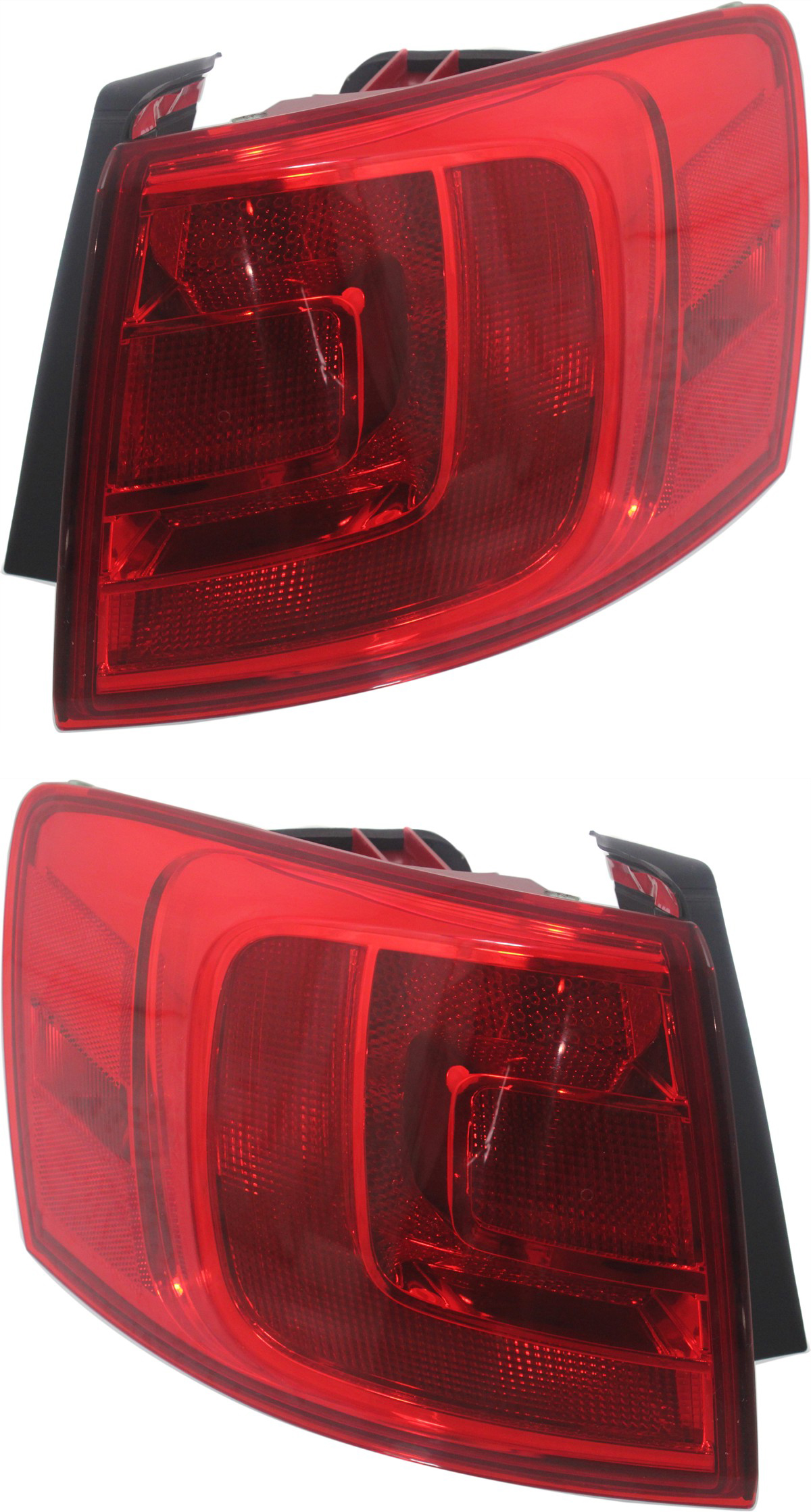AM JETTA 11-18 TAIL LAMP RH AND LH Outer Assembly Halogen Hybrid 13-14 Sedan w o Rear Fog Lights CAPA SKU SET REPV730305Q Partslink VW2805107C VW2804107C OEM 5C6945096D 5C6945095D