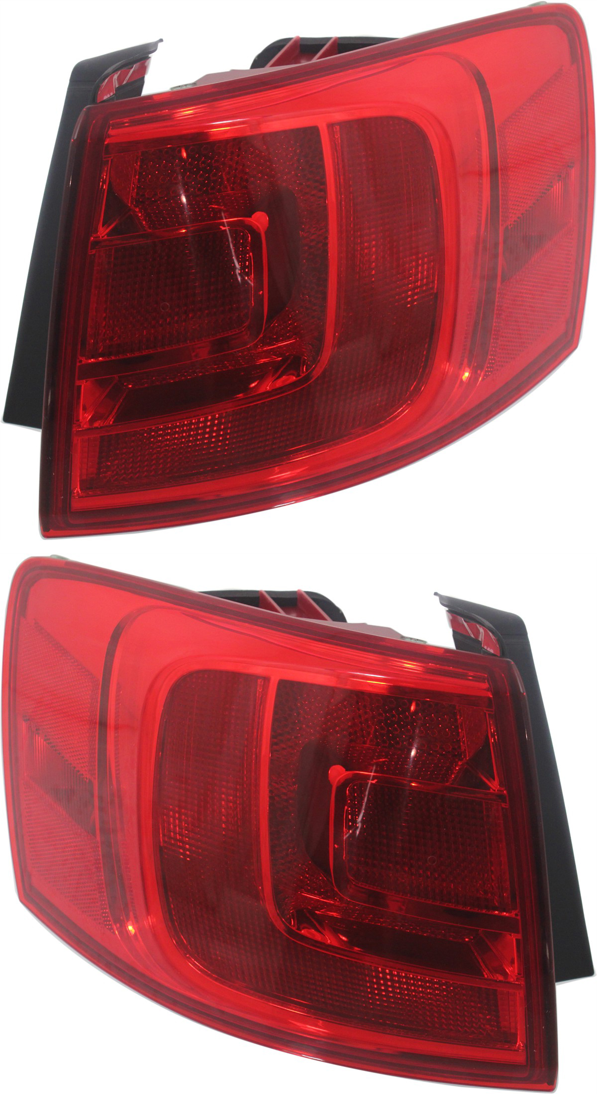 AM JETTA 11-18 TAIL LAMP RH AND LH Outer Assembly Halogen Hybrid 13-14 Sedan w o Rear Fog Lights SKU SET REPV730305 Partslink VW2805107 VW2804107 OEM 5C6945096D 5C6945095D