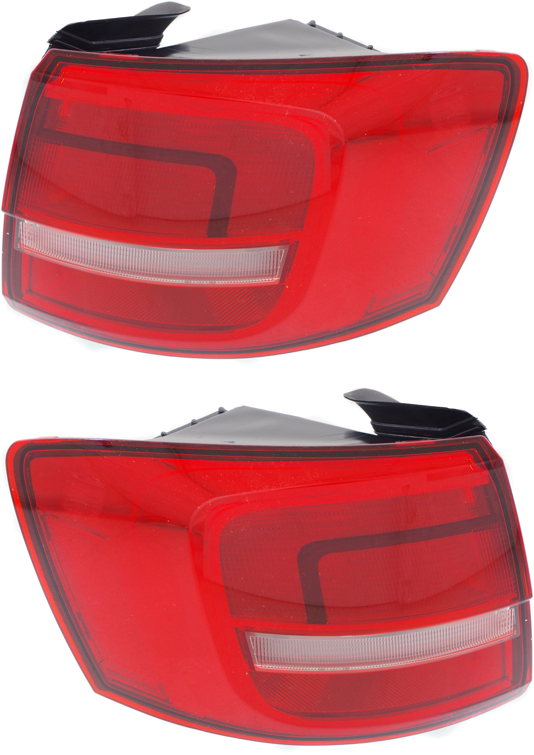 AM JETTA 15-15 TAIL LAMP RH AND LH Outer Assembly Clear Red Lens SKU SET REPV730327 Partslink VW2805112 VW2804112 OEM 5C6945096F 5C6945095F