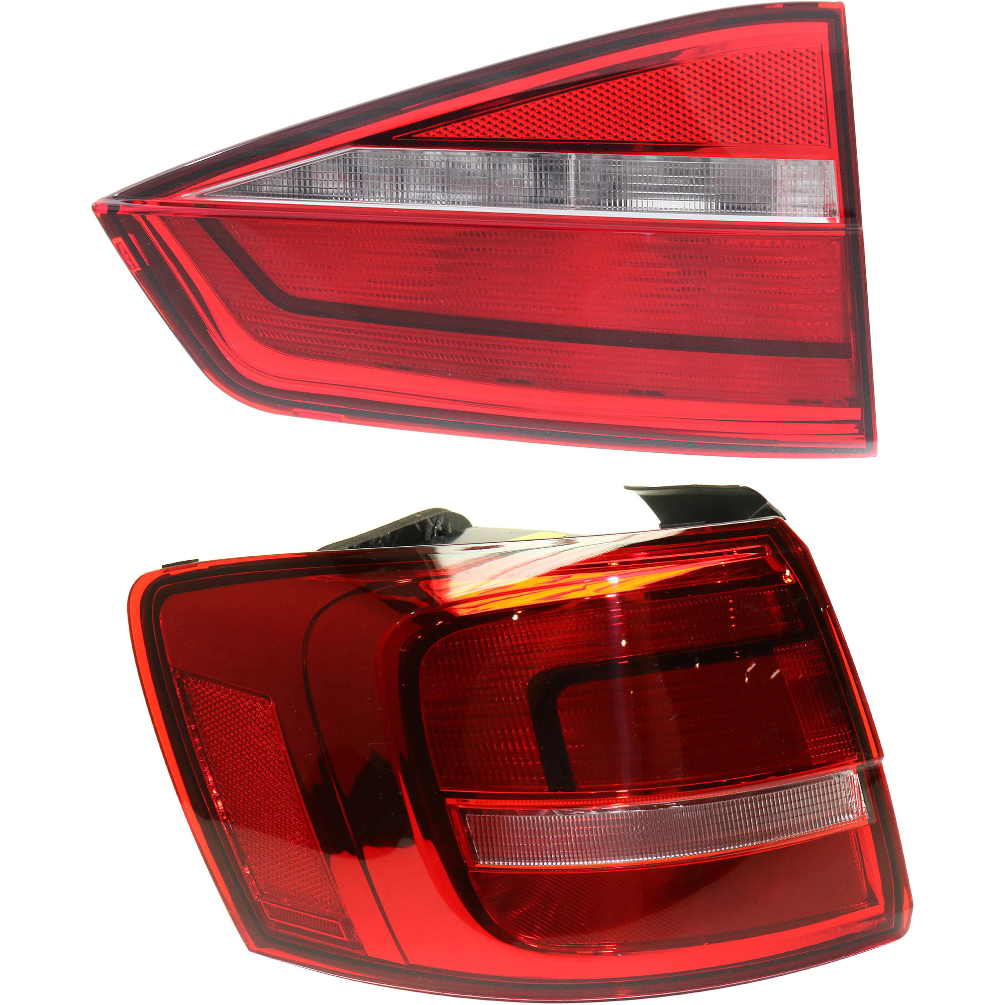 AM JETTA 15-15 TAIL LAMP LH Inner and Outer Assembly Halogen Hybrid Model To 6-28-15 CAPA SKU SET REPV730330Q Partslink VW2802112C VW2804112C OEM 5C6945093D 5C6945093E 5C694509