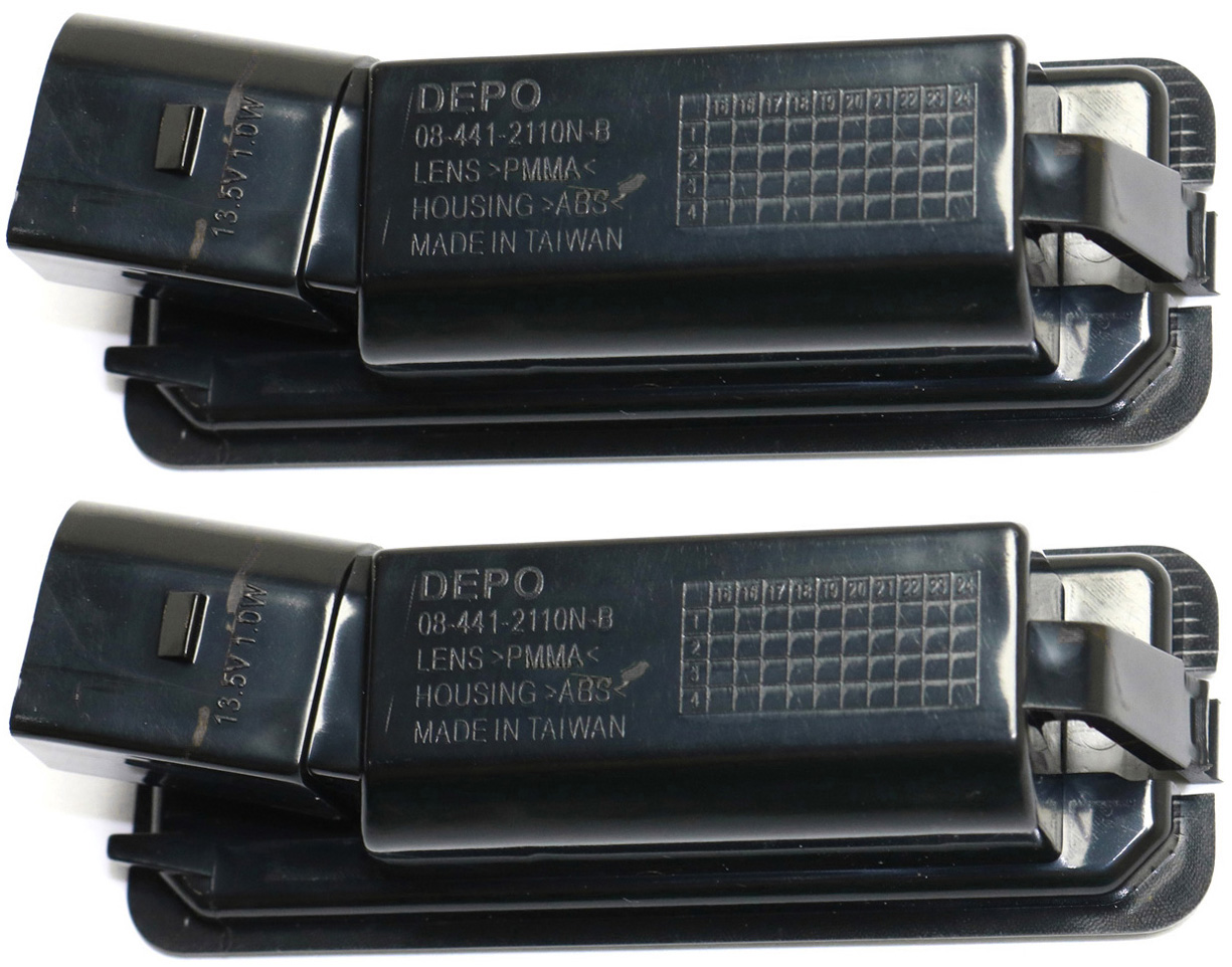 AM GTI 10-20 GOLF 15-20 REAR LICENSE PLATE LAMP RH AND LH SKU SET REPV732903-2 Partslink VW2870109 OEM 1K8943021C