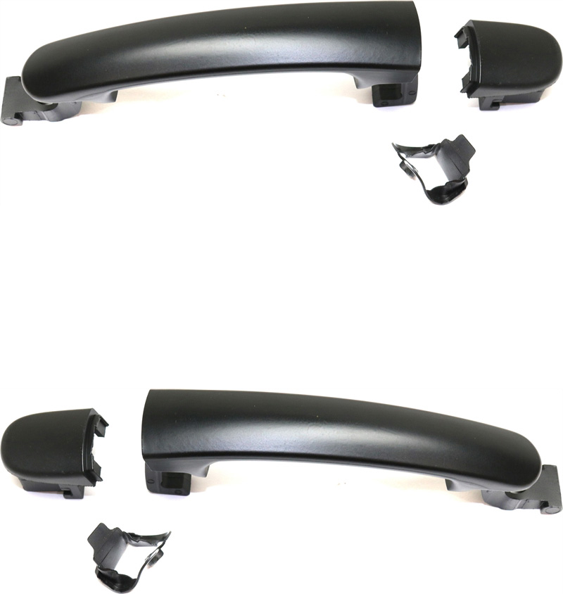 AM TIGUAN 09-17 JETTA 11-18 FRONT EXTERIOR DOOR HANDLE RH AND LH Primed Black Plastic w o Keyhole SKU SET REV462155K 1 OEM 5N0837205MGRU 5N0839167BGRU 5N