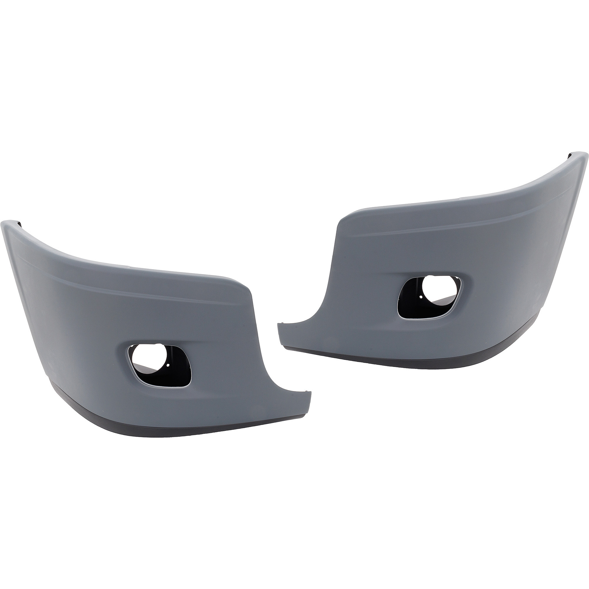AM FREIGHTLINER CASCADIA 08-22 FRONT BUMPER RH AND LH w Fog Light Holes Gray SKU SET RF01010033 HD OEM 2127300004-2127301002-21273000