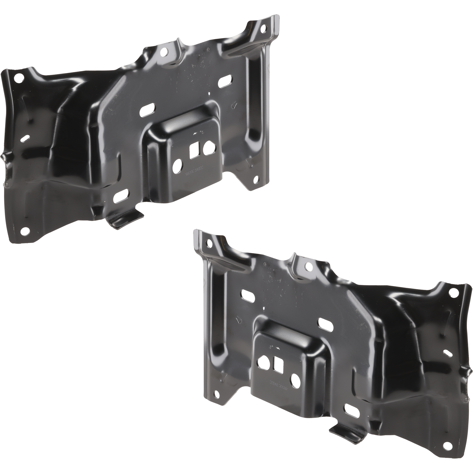 AM MAVERICK 22-24 CORSAIR 20-23 FRONT BUMPER BRACKET RH AND LH Assembly Side Rail w Fender Apron Steel CAPA SKU SET RF01030063Q Partslink FO1256101C FO1257101C OEM LX6Z16A023H LX6Z16A024D