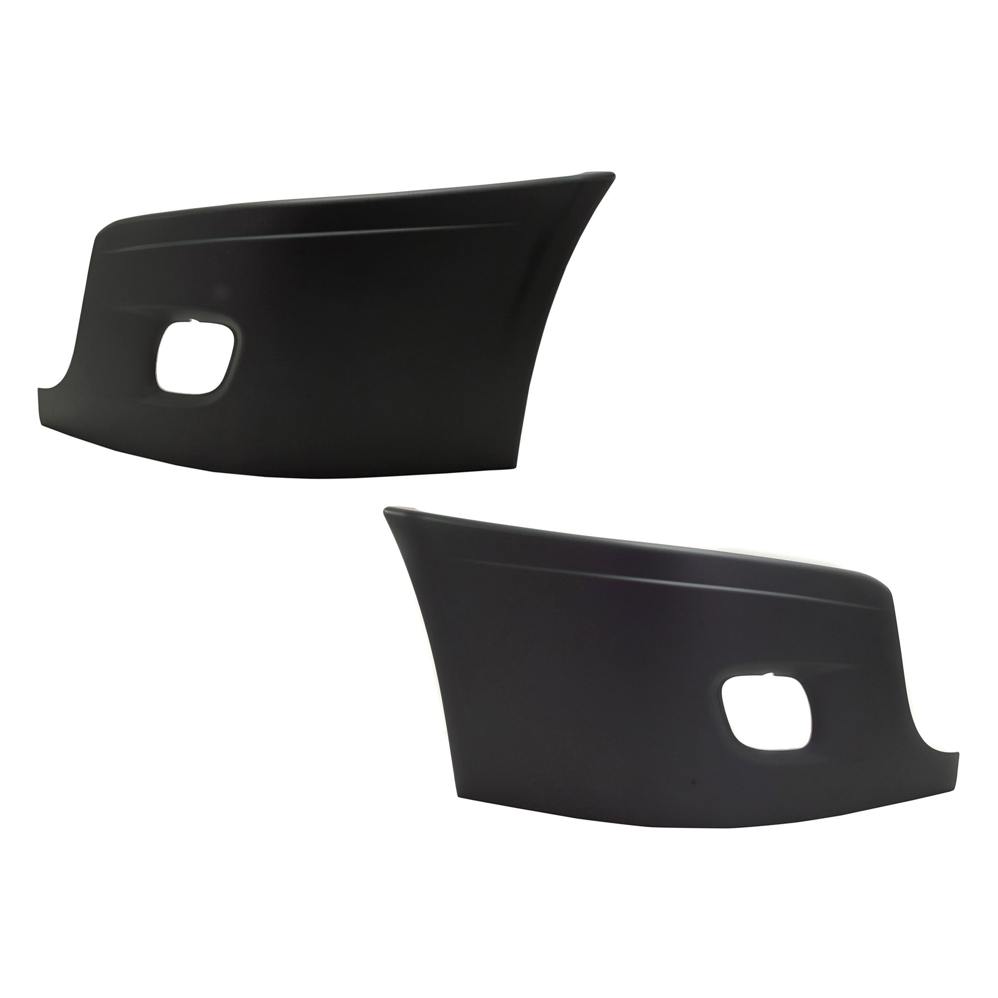AM FREIGHTLINER CASCADIA 08-17 BUMPER END RH AND LH w Fog Light Hole SKU SET RF01110007 HD OEM 2127300005-2127300004
