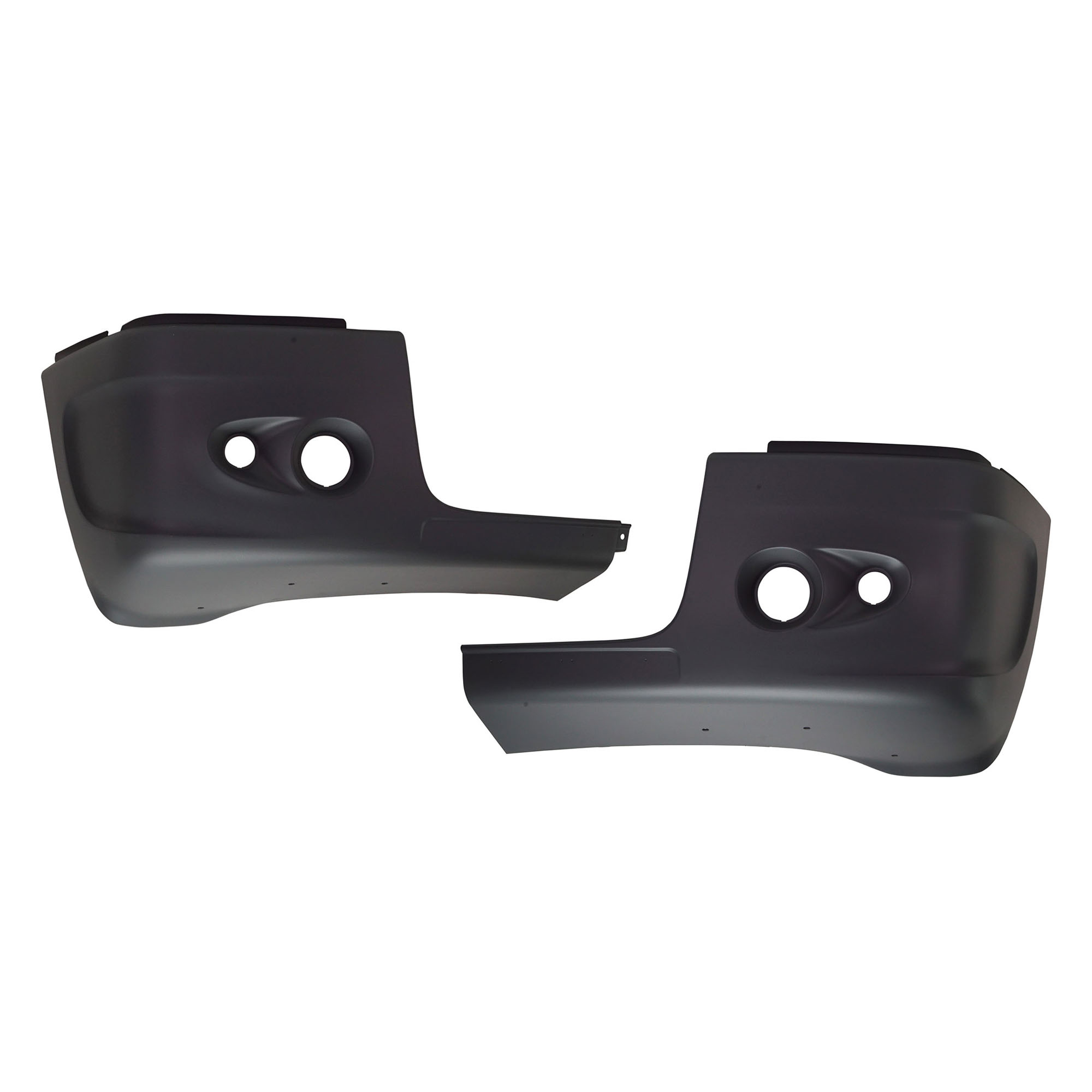AM FREIGHTLINER CENTURY 05-11 BUMPER END RH AND LH w Fog Light and Daytime Running Light Hole SKU SET RF01110015 HD OEM 2126684004-2126684005