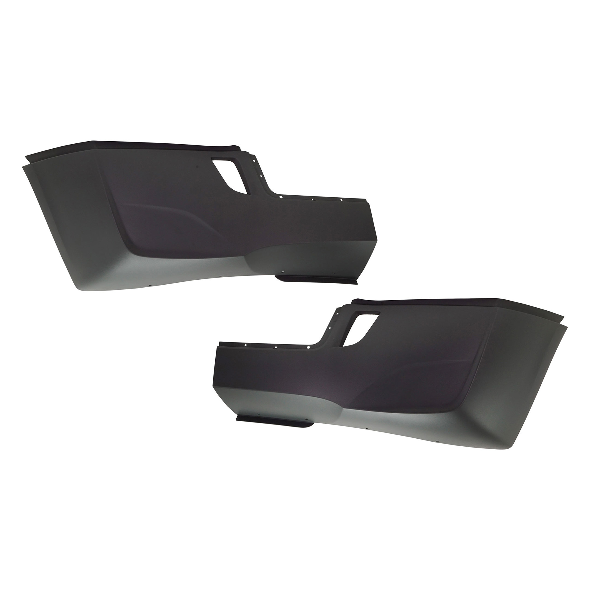 AM FREIGHTLINER CASCADIA 18-19 FRONT BUMPER COVER RH AND LH w o Fog Light Hole and Deflector Hole SKU SET RF01110019 HD OEM 2128980001-2128980000