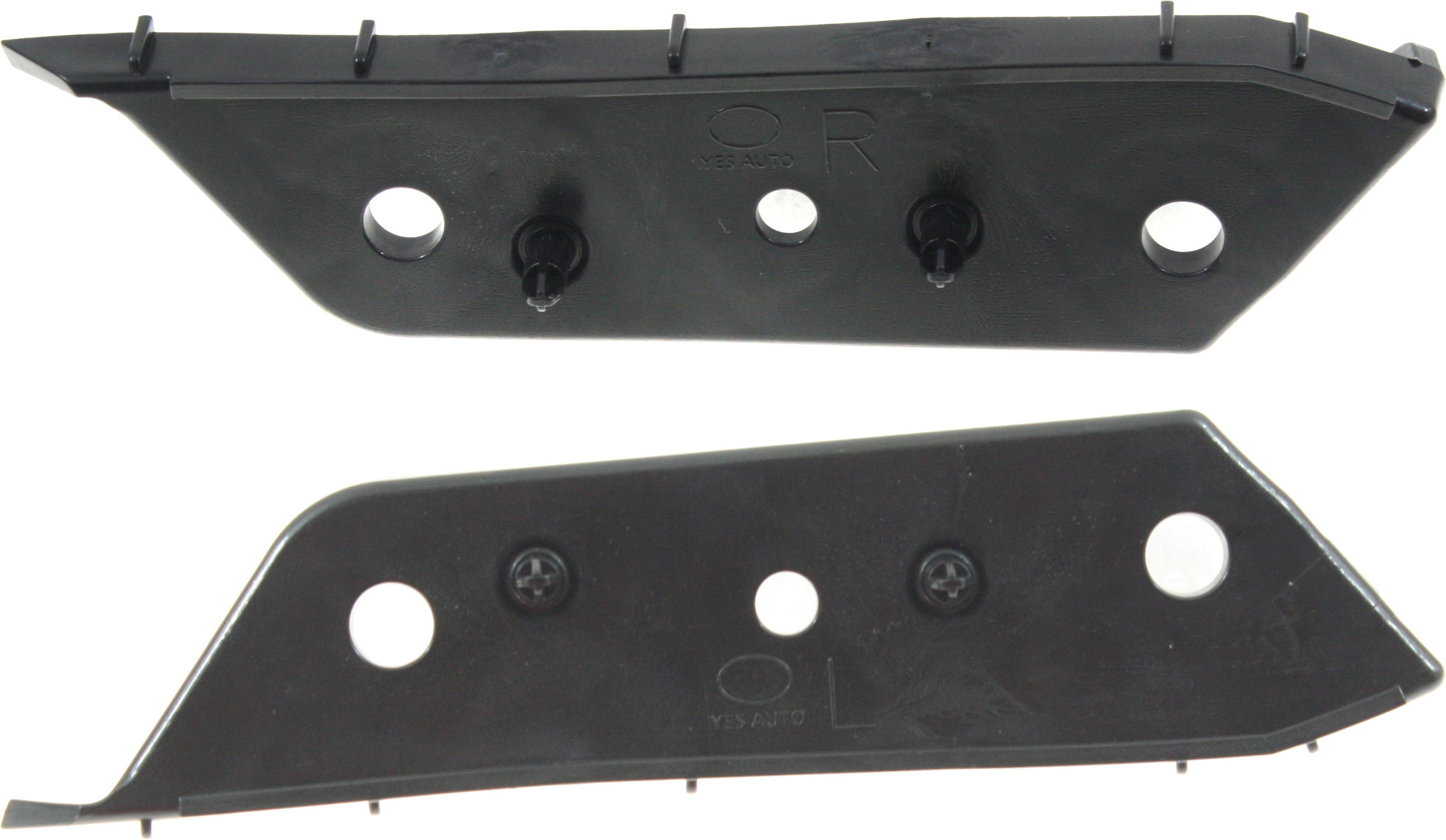 AM FUSION 17-20 POLICE RESPONDER HYBRID 19-20 FRONT BUMPER BRACKET RH AND LH Side Cover Reinforcement SKU SET RF01310001 Partslink FO1042147 FO1043147 OEM HS7Z17C947AB HS7Z17C947AA