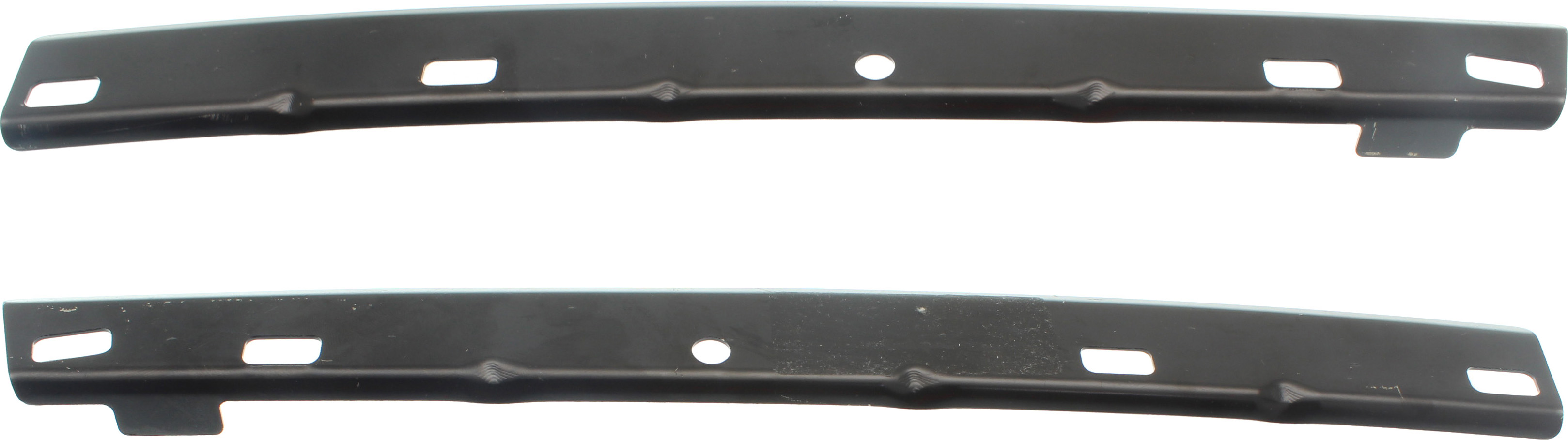 AM F 150-15-17 FRONT BUMPER BRACKET RH AND LH Upper Steel w o Side Covers Exc. Raptor Model All Cab Types SKU SET RF01310015 Partslink FO1043142 FO1042142 OEM FL3Z17754B FL3Z17755B