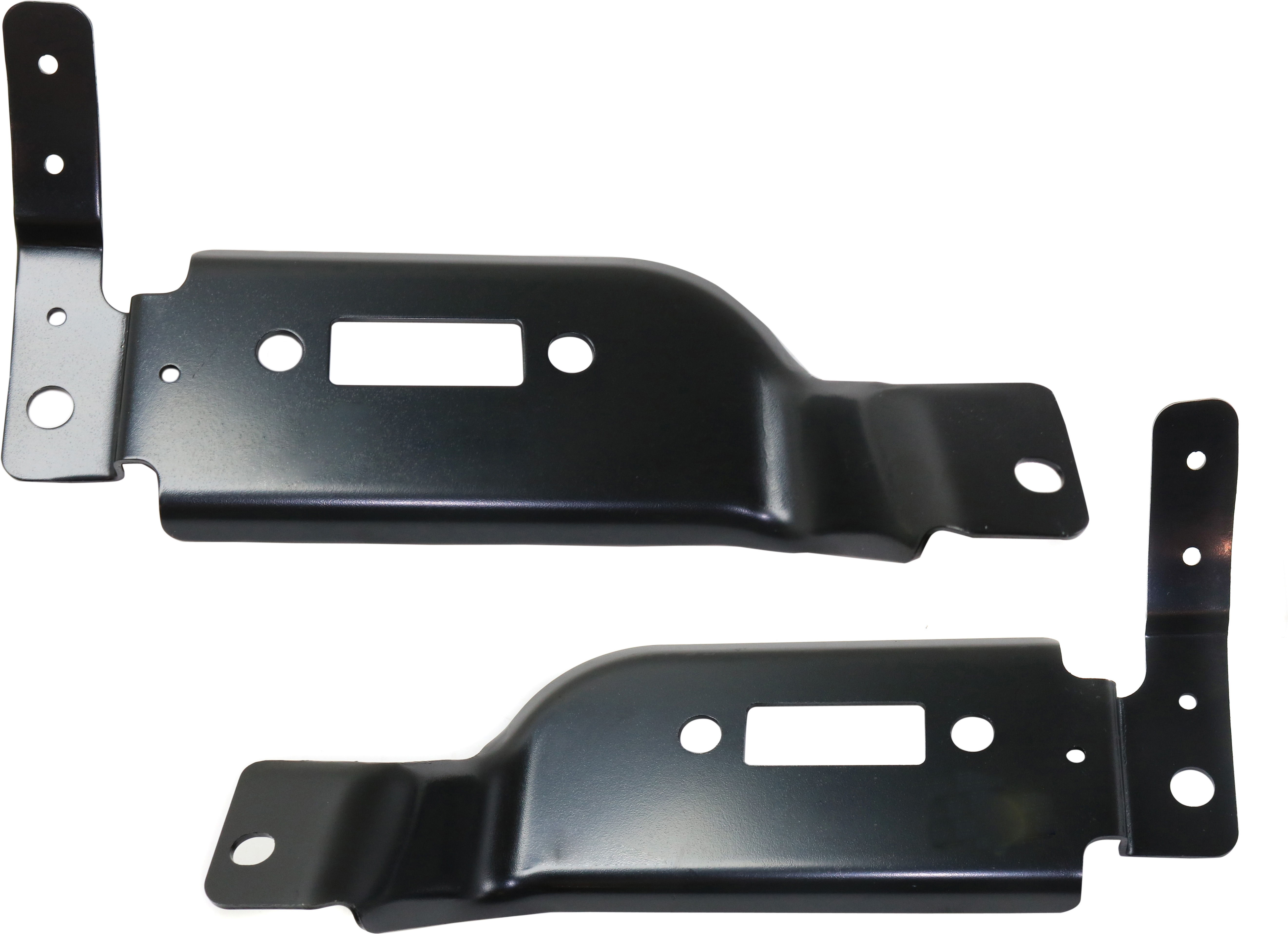 AM F SERIES SUPER DUTY 17-19 FRONT BUMPER BRACKET RH AND LH Set of 2 Outer All Cab Types CAPA SKU SET RF01310023Q Partslink FO1063104C FO1062104C OEM HC3Z17754A HC3Z17755A