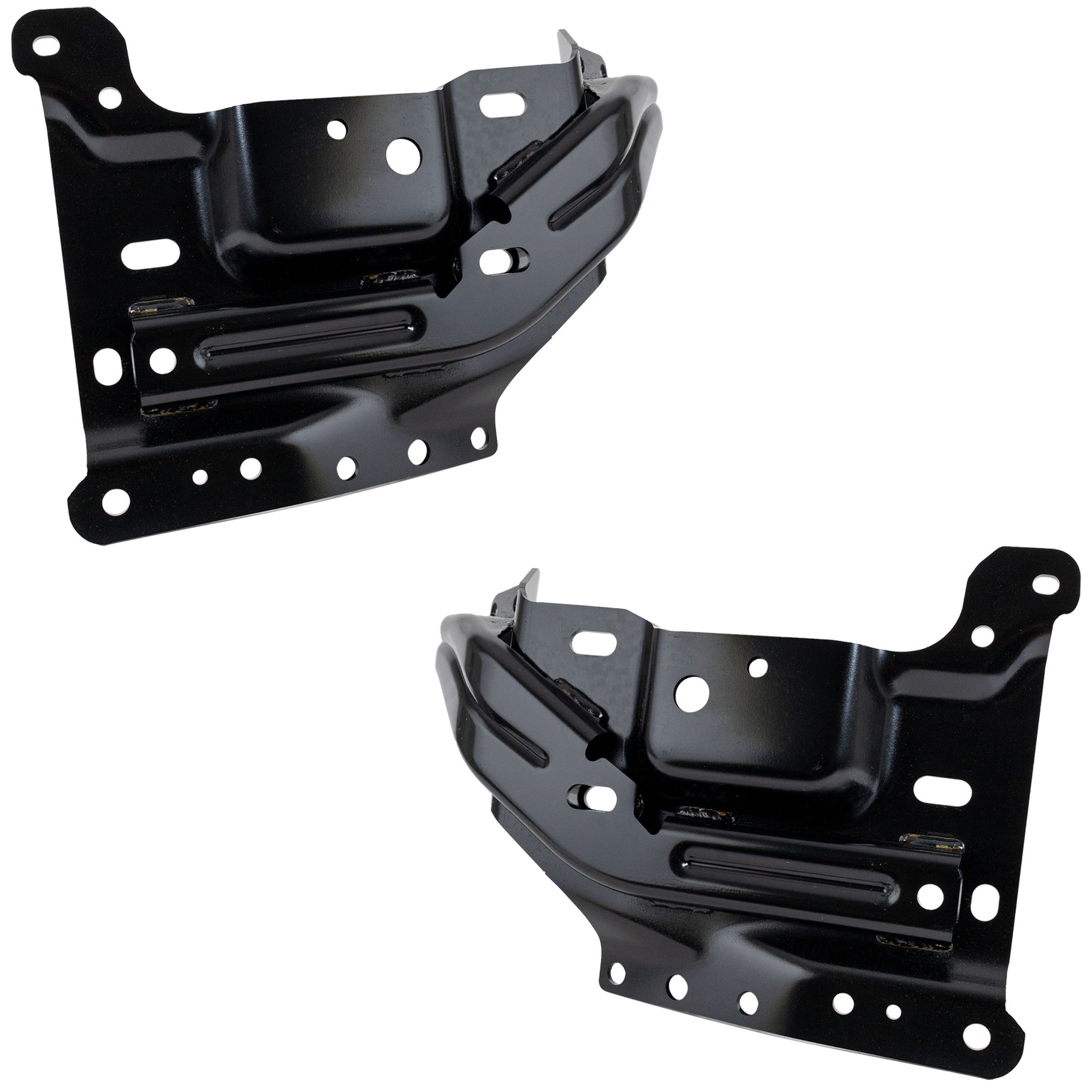 AM F 150-21-23 FRONT BUMPER BRACKET RH AND LH SKU SET RF01310055 Partslink FO1063109 FO1062109 OEM ML3Z17B984A ML3Z17B985A