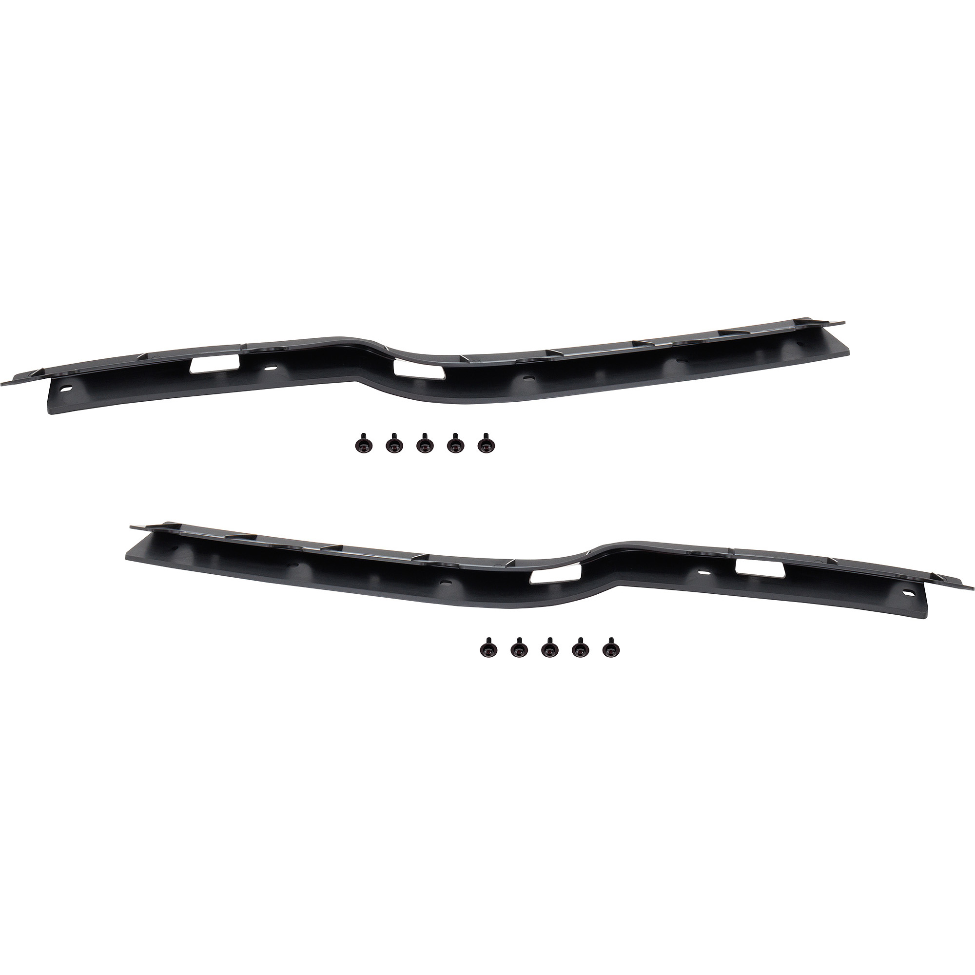 AM FREIGHTLINER CASCADIA 18-22 FRONT BUMPER BRACKET RH AND LH Black Inner Air Dam Bumper Carrier SKU SET RF01310061 HD OEM 2128992001-2128992000