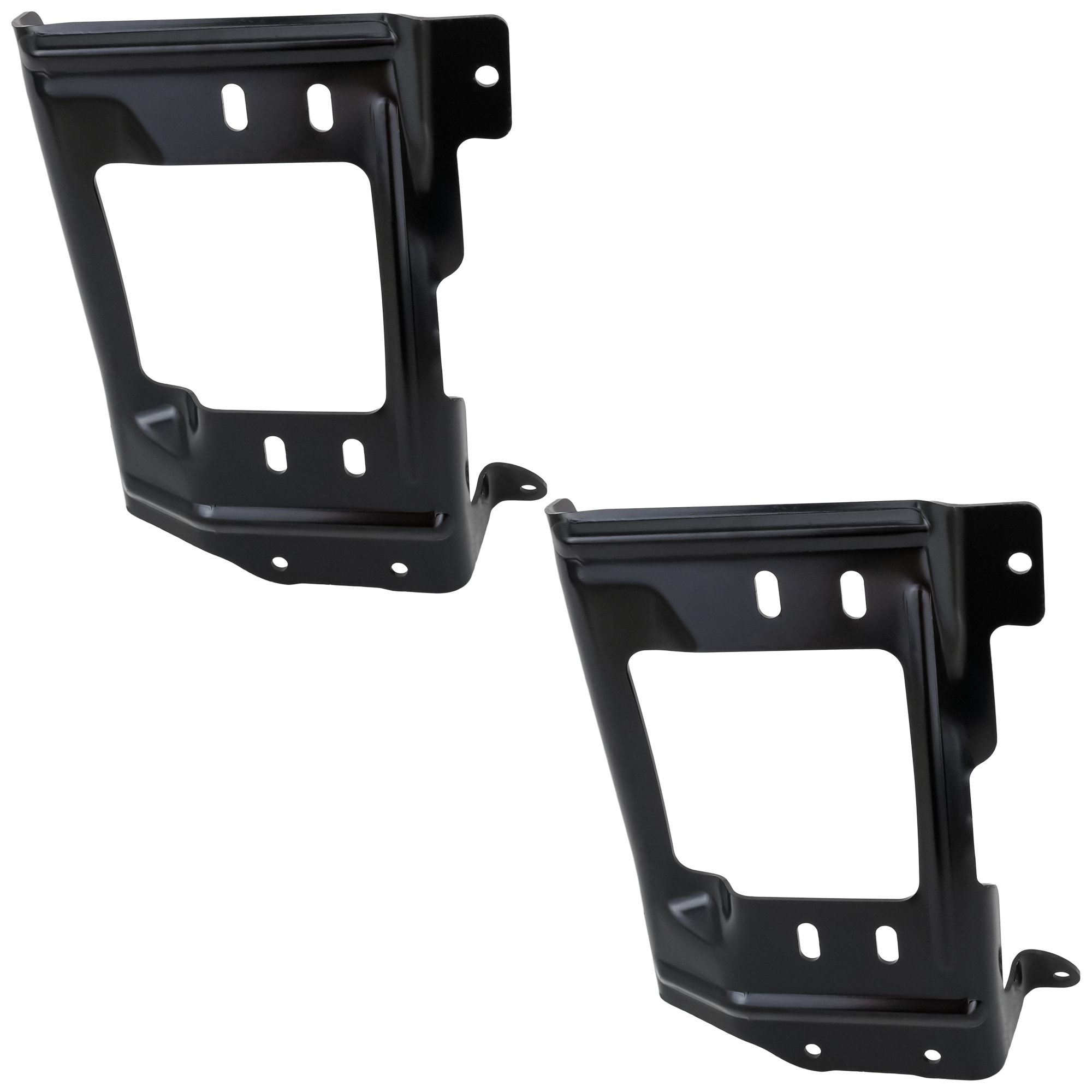 AM F SERIES SUPER DUTY 20-22 FRONT BUMPER BRACKET RH AND LH Mounting Plate Crew Extended Standard Cab Pickup CAPA SKU SET RF01310073Q Partslink FO1067201C FO1066201C OEM LC3Z17B984A LC3Z17B985A