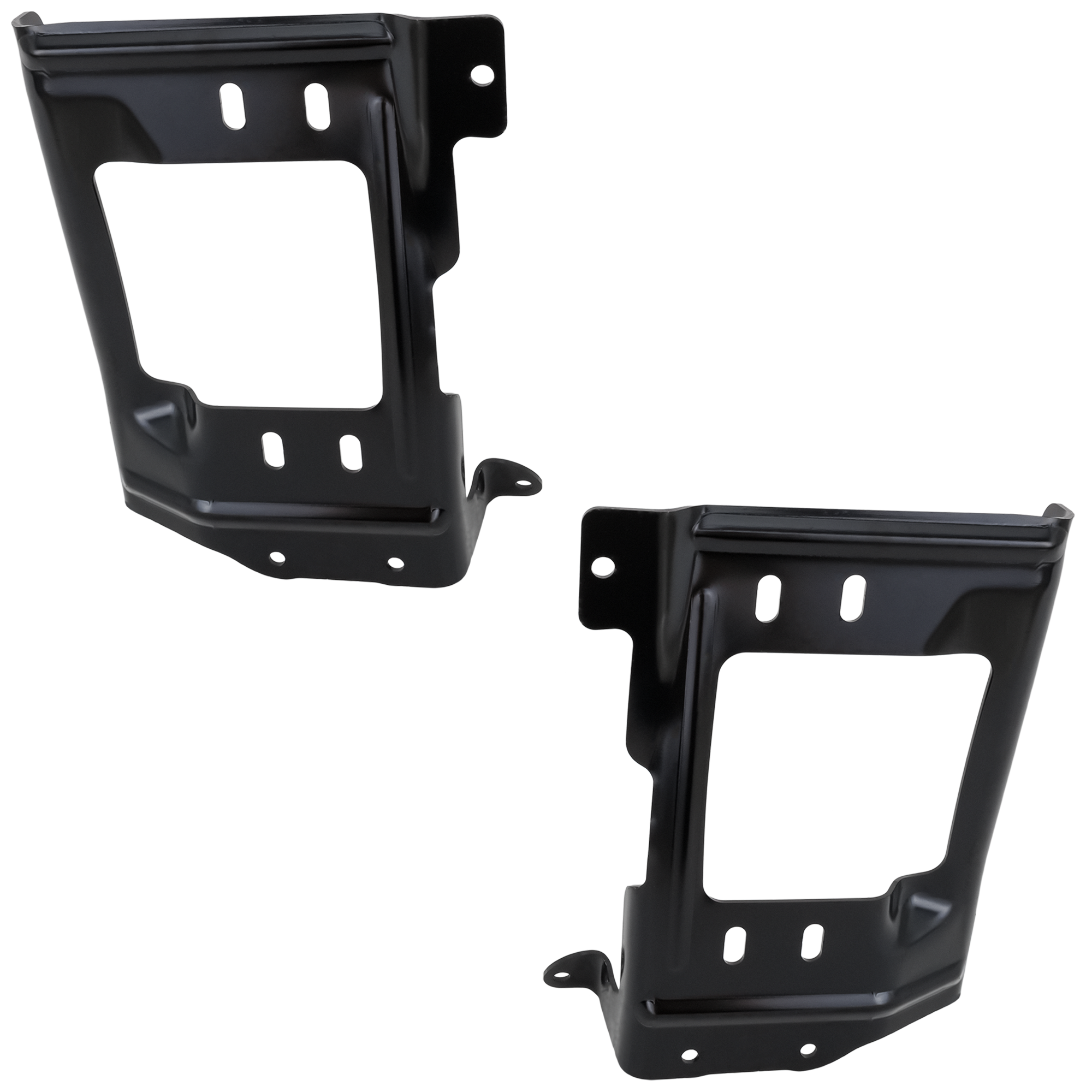 AM F SERIES SUPER DUTY 20-22 FRONT BUMPER BRACKET RH AND LH Mounting Plate Crew Extended Standard Cab Pickup SKU SET RF01310073 Partslink FO1067201 FO1066201 OEM LC3Z17B984A LC3Z17B985A