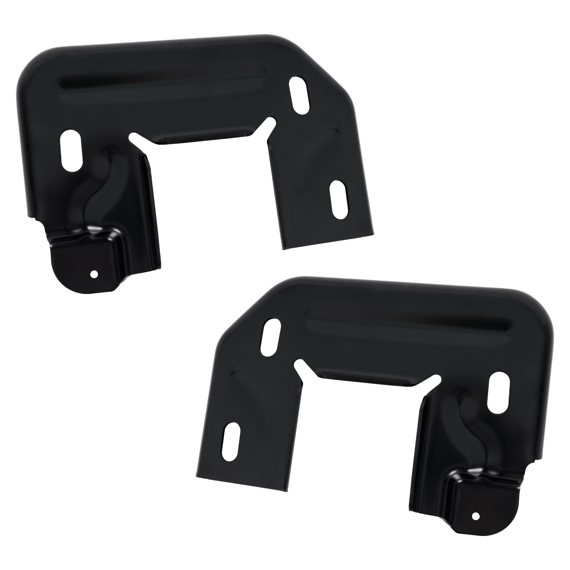 AM F 150-21-24 FRONT BUMPER BRACKET RH AND LH Frame Bracket To 3-14-22 SKU SET RF01310107 Partslink FO1066205 FO1067205 OEM ML3Z17N775C ML3Z17N776A