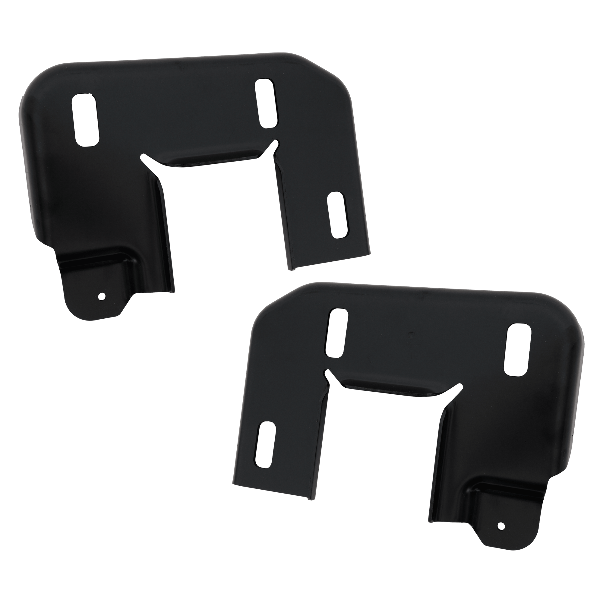 AM F 150-15-20 FRONT BUMPER BRACKET RH AND LH Frame Bracket High Strength Steel Crew Extended Standard Pickup SKU SET RF01310111 Partslink FO1066203 FO1067203 OEM FL3Z17N775C FL3Z17N775H