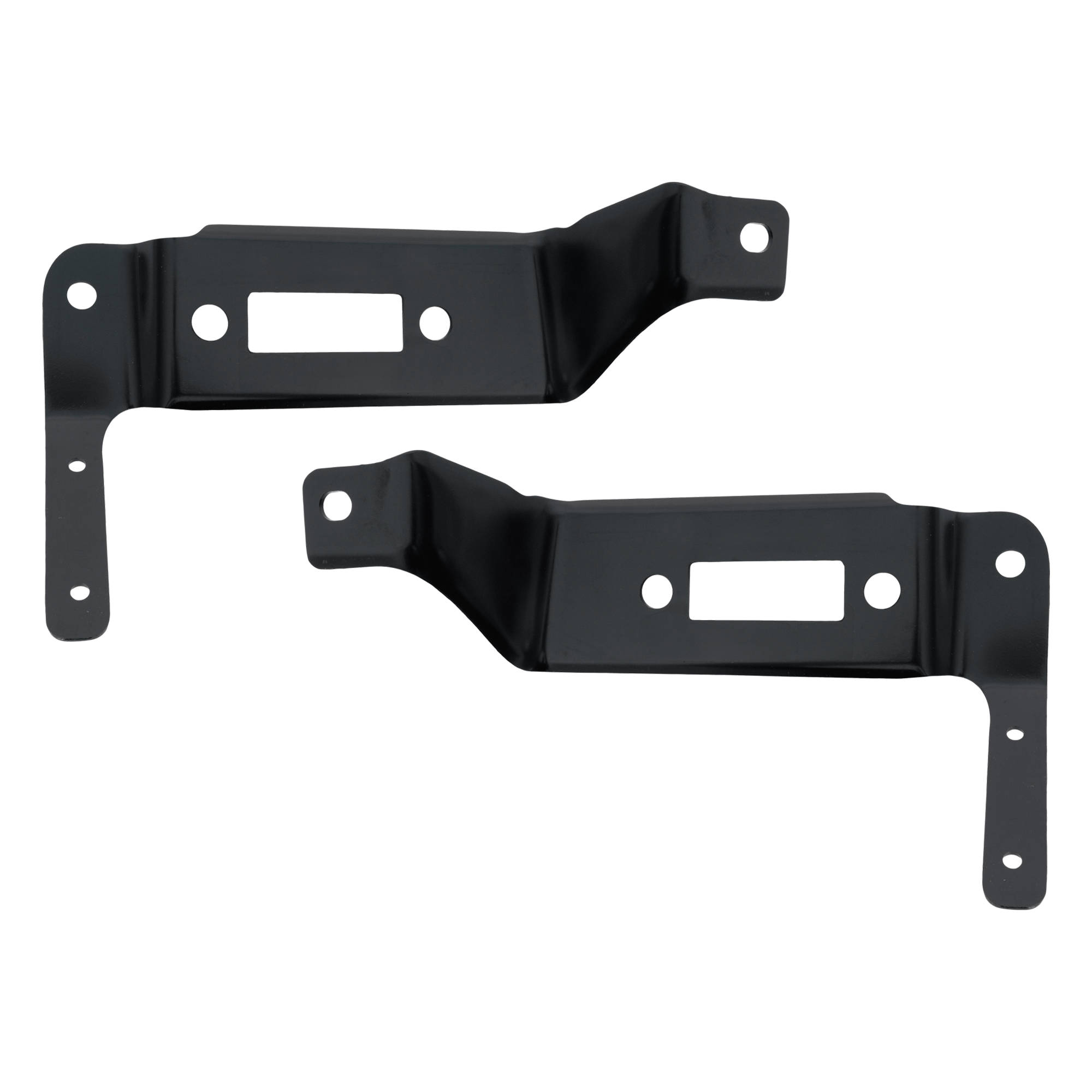 AM F SERIES SUPER DUTY 23-24 FRONT BUMPER BRACKET RH AND LH Outer CAPA SKU SET RF01310113Q Partslink FO1062120C FO1063120C OEM PC3Z17754A PC3Z17755A