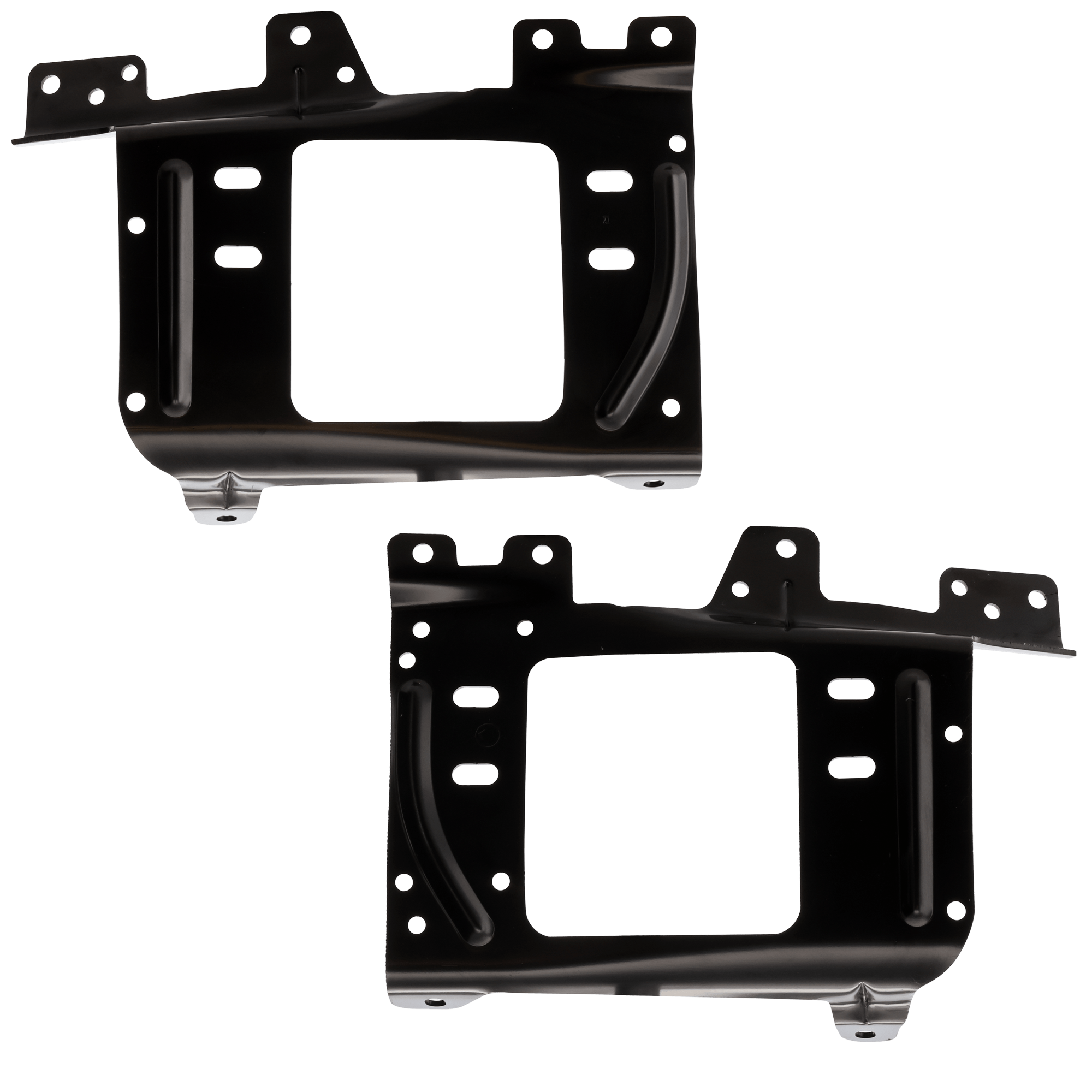 AM F SERIES SUPER DUTY 23-24 FRONT BUMPER BRACKET RH AND LH Bumper Mounting Plate Steel CAPA SKU SET RF01310117Q Partslink FO1066214C FO1067214C OEM PC3Z17B984A PC3Z17B985A