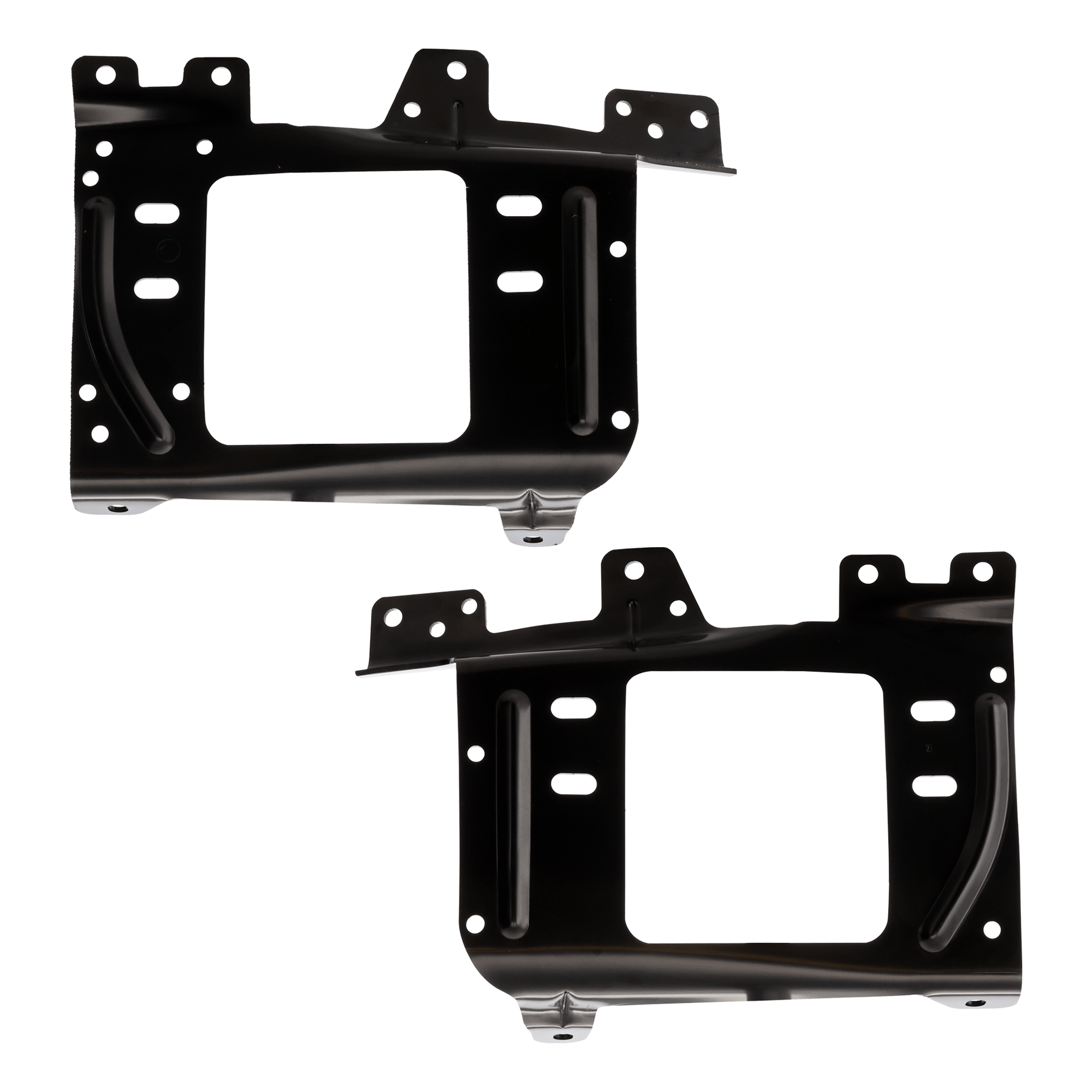 AM F SERIES SUPER DUTY 23-24 FRONT BUMPER BRACKET RH AND LH Bumper Mounting Plate Steel SKU SET RF01310117 Partslink FO1066214 FO1067214 OEM PC3Z17B984A PC3Z17B985A
