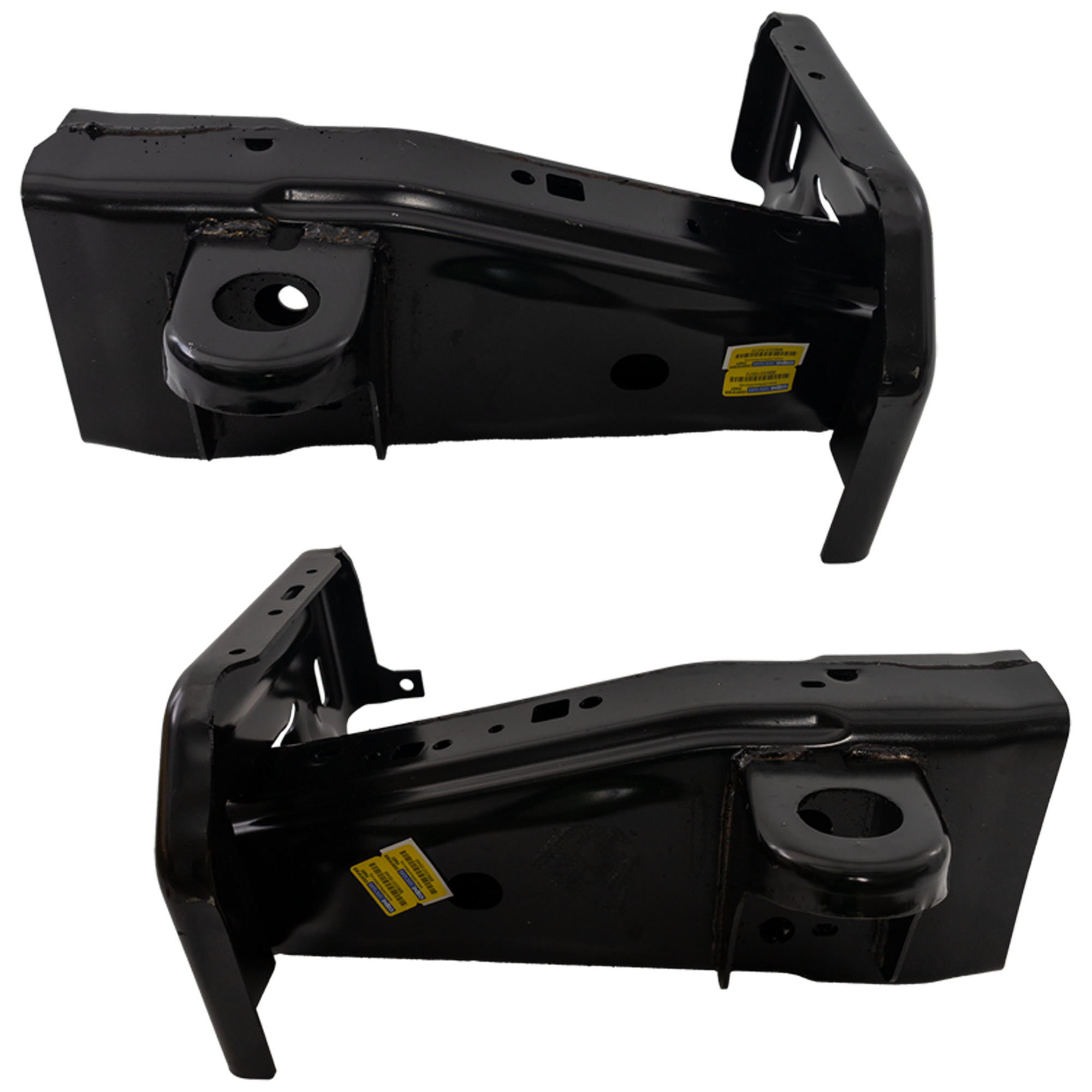AM F 150 FRONT BUMPER BRACKET RH AND LH Frame Rail Repair Kit Steel Regular Cab 123in. 142in. Wheelbase SKU SET RF01310125 Partslink FO1252107 FO1253107 OEM ML3Z5D058C ML3Z5D059C
