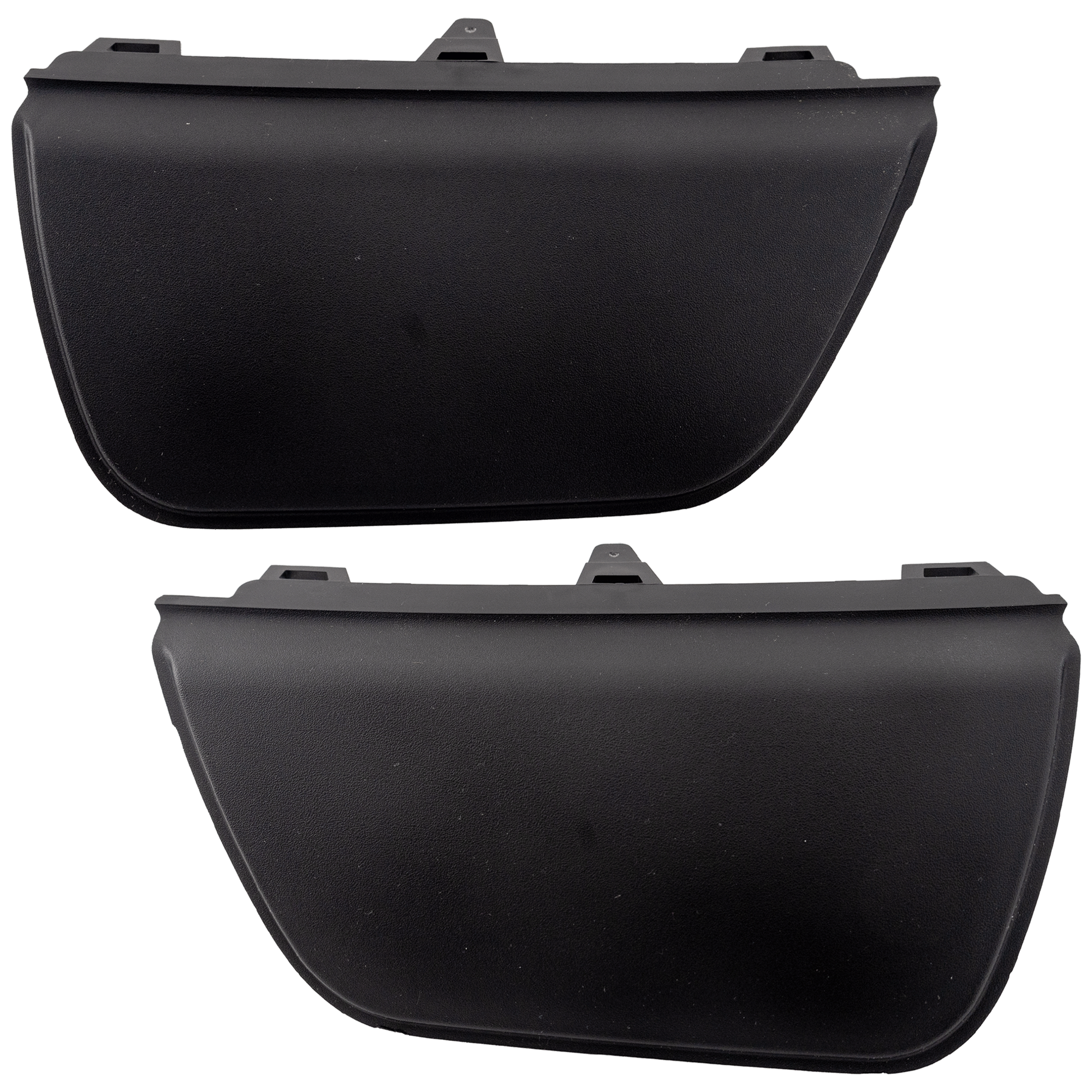 AM F 150-21-23 FRONT BUMPER TOW HOOK COVER RH AND LH Textured w o Tow Hooks SKU SET RF01440009 Partslink FO1029113 FO1029114 OEM ML3Z17C754BB ML3Z17C755BA