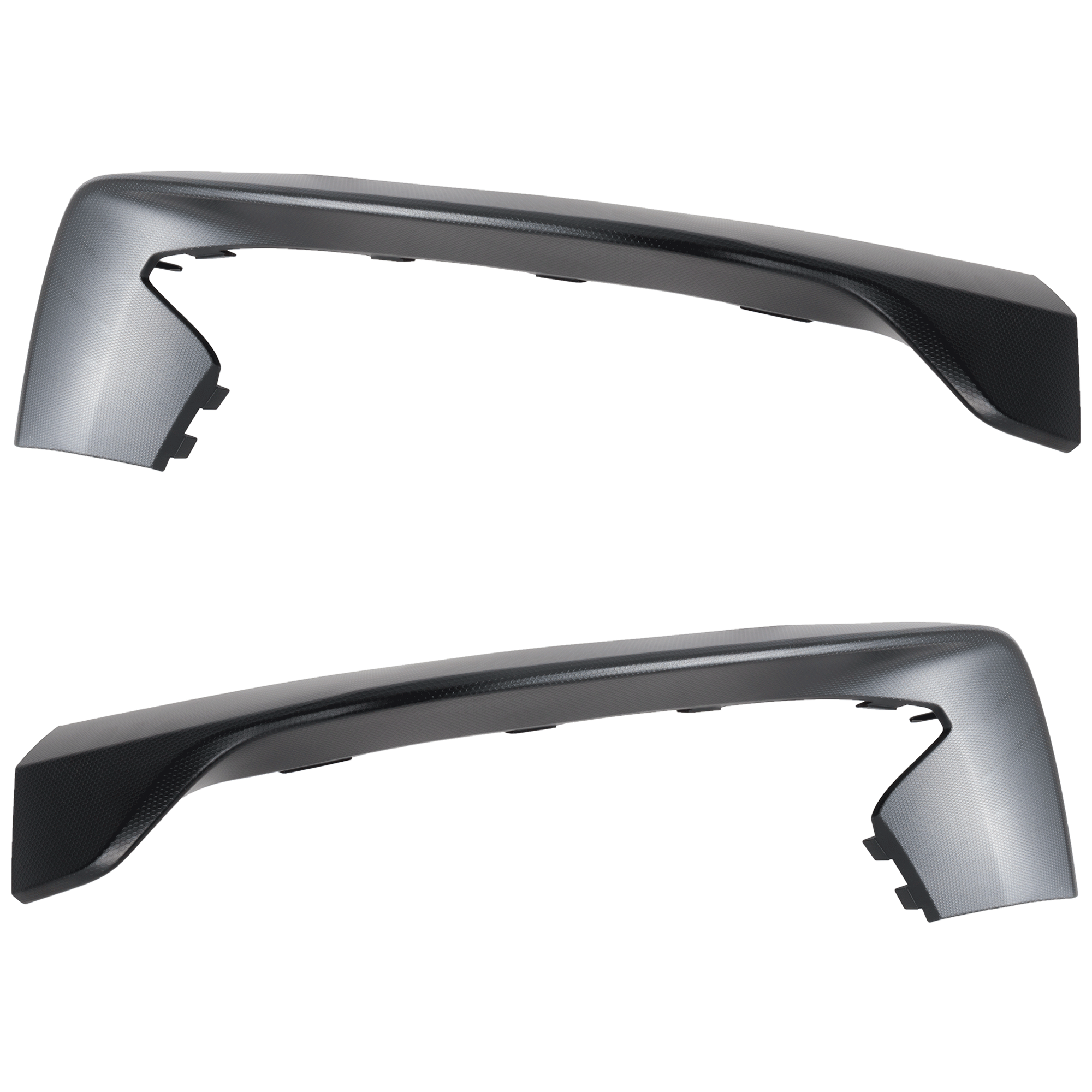 AM MUSTANG 16-20 FRONT BUMPER MOLDING RH AND LH Lower Textured Shelby GT350 Model SKU SET RF01590035 Partslink FO1046123 FO1047123 OEM FR3Z17E810AB FR3Z17E811AC